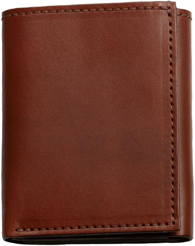Bullhide Belts Cartera triple de cuero con brida de grano completo...