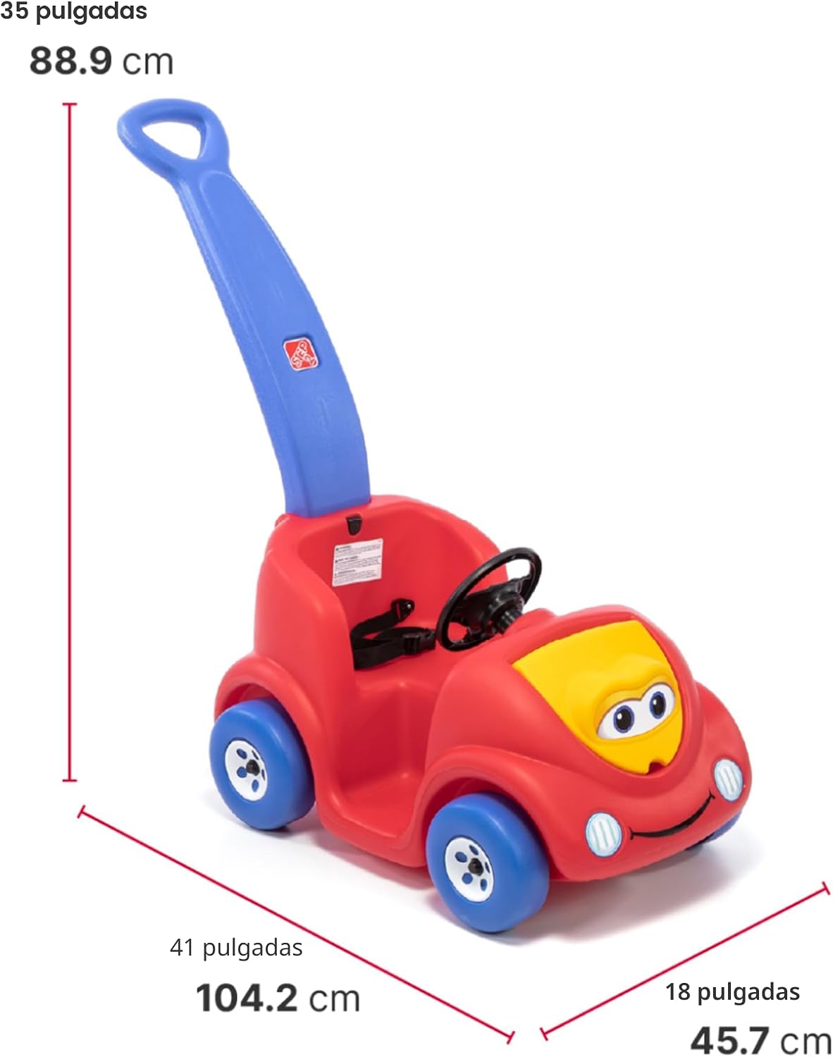 Correpasillos para niños en color rojo, de Step2