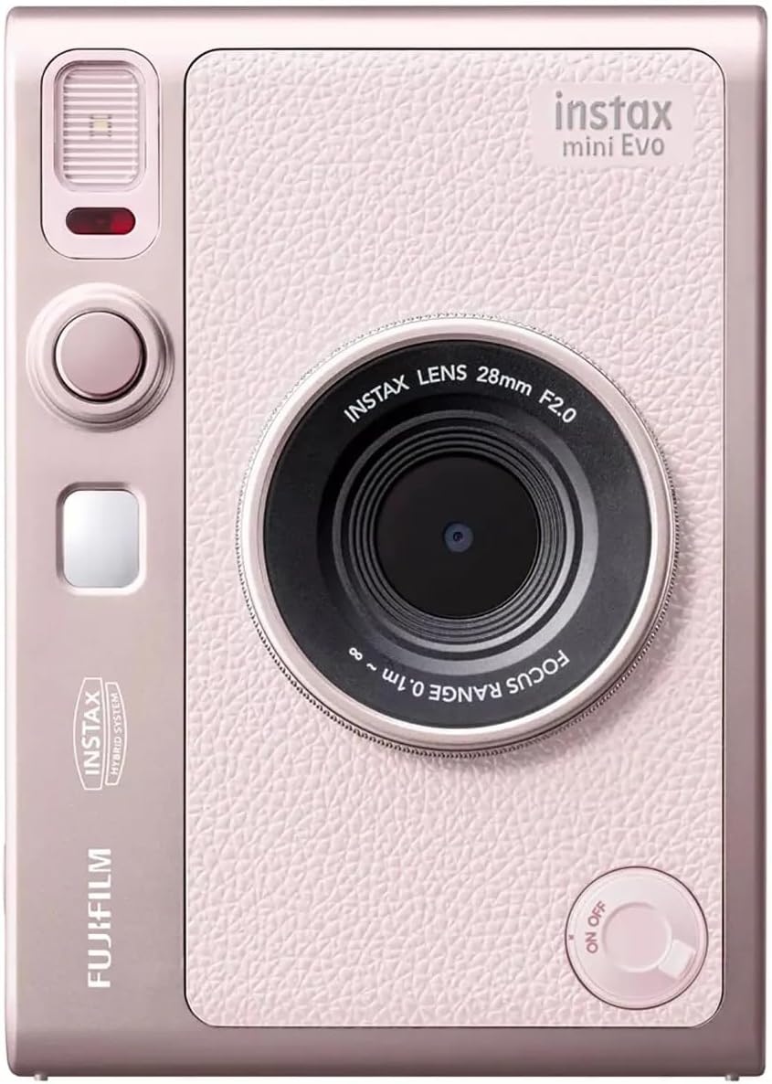 Fujifilm Instax Mini EVO - Cámara instantánea (rosa)