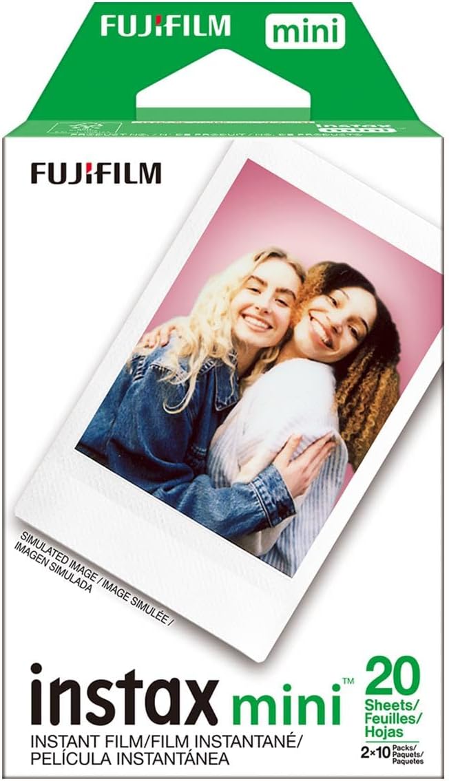 Fujifilm Instax Mini Evo - Cámara de película instantánea, color ne...