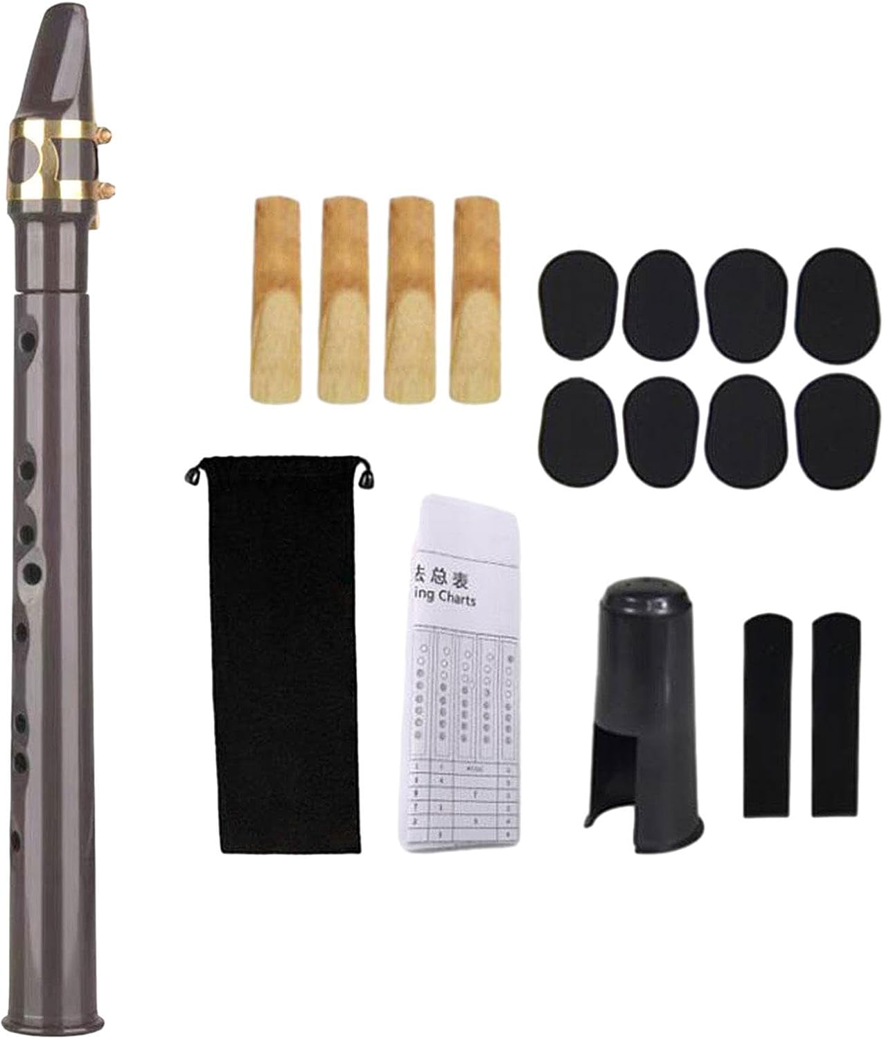 Aymzbd Mini saxofón de bolsillo C, fácil de tocar, portátil, compac...