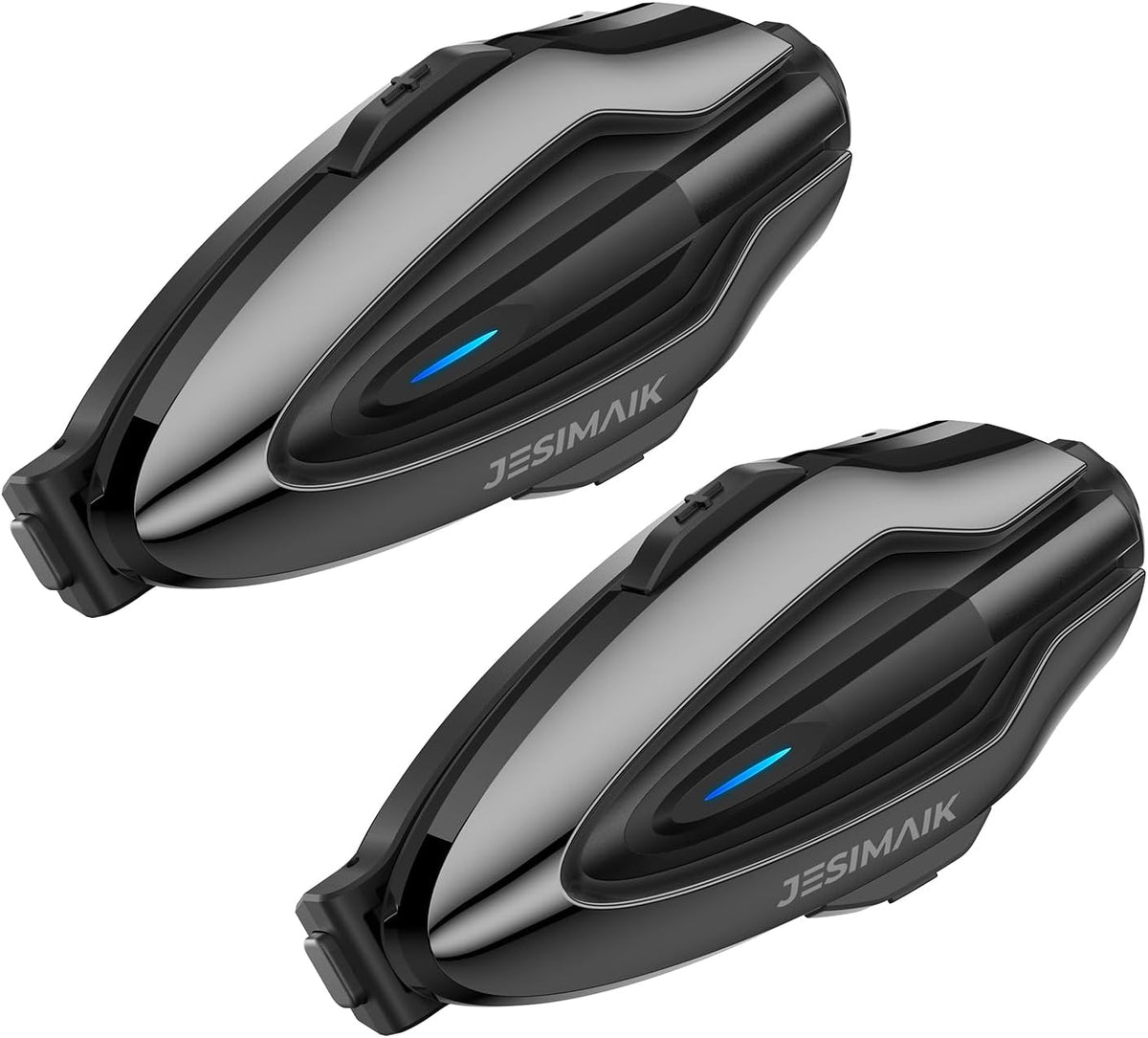 JESIMAIK Intercomunicador Bluetooth para casco de motocicleta, casc...