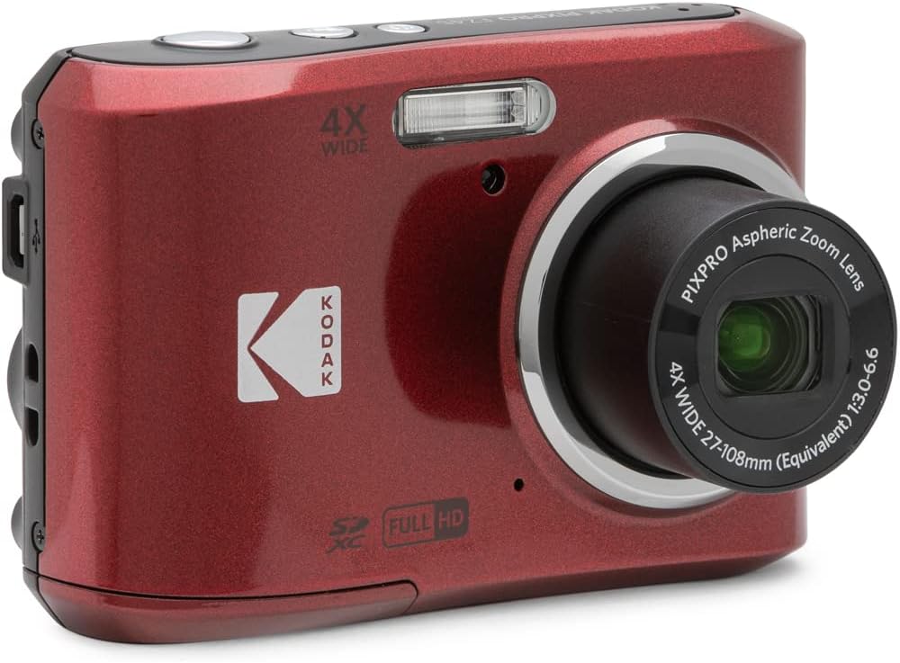 Kodak FZ45RD PIXPRO - Cámara digital de 16 MP con Lexar 64 GB de al...