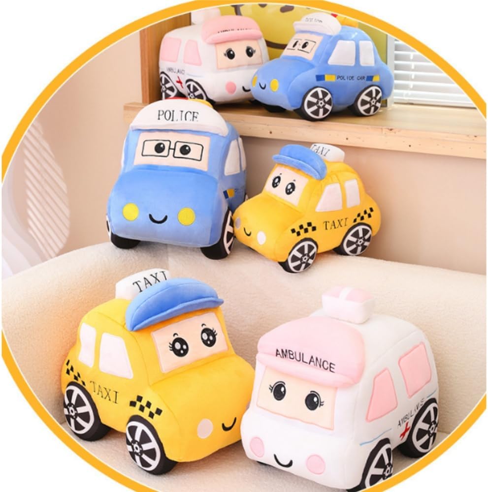 OUKEYI Juguete de peluche para coche, 11.8 pulgadas, suave taxi, ju...