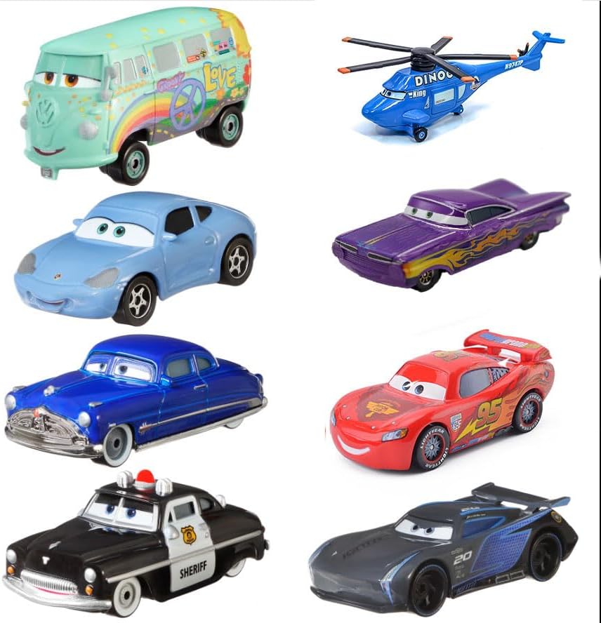 6 piezas de autos de película 2 3 coches surtidos 1:55 vehículos su...