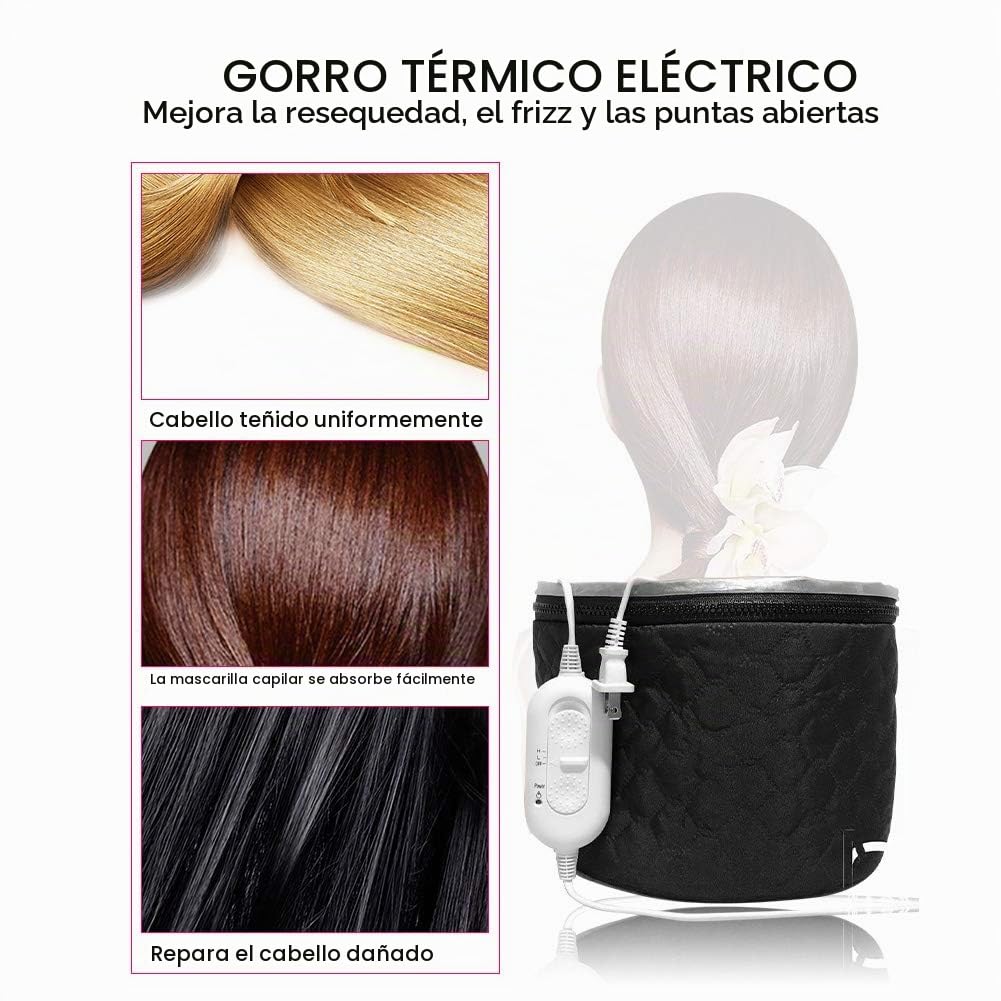 Sombrero térmico eléctrico para el cabello, vaporizador térmico par...