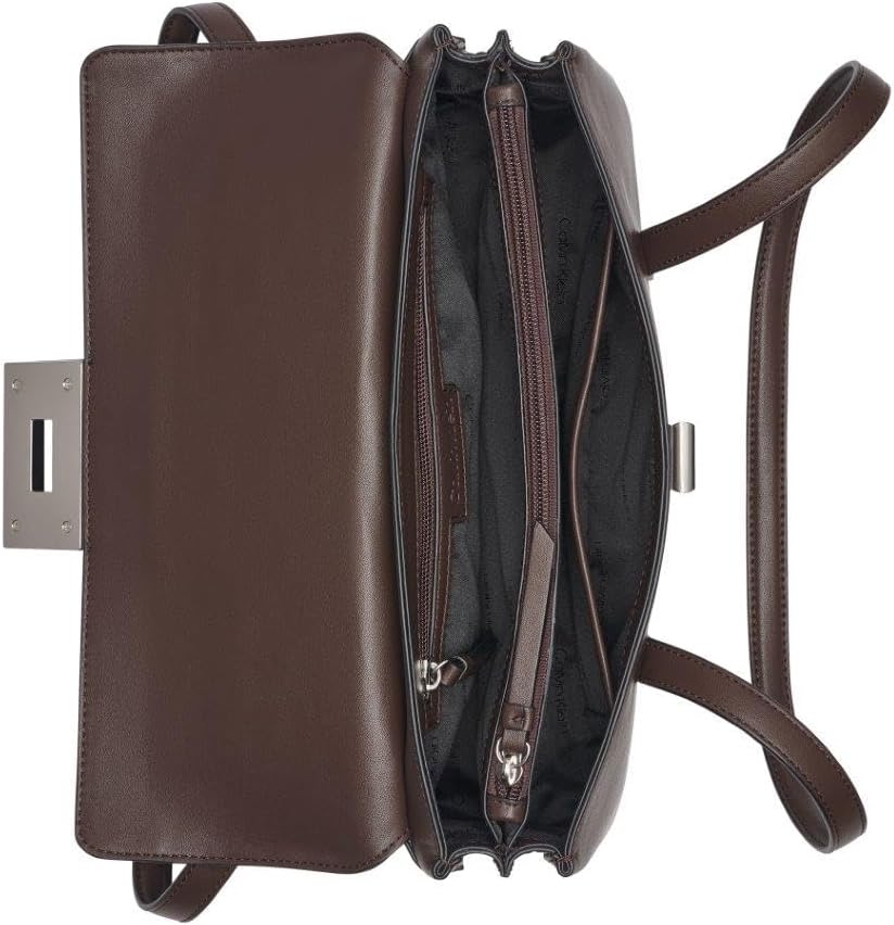 Calvin Klein Saige - Hombro con solapa y triple compartimento para...