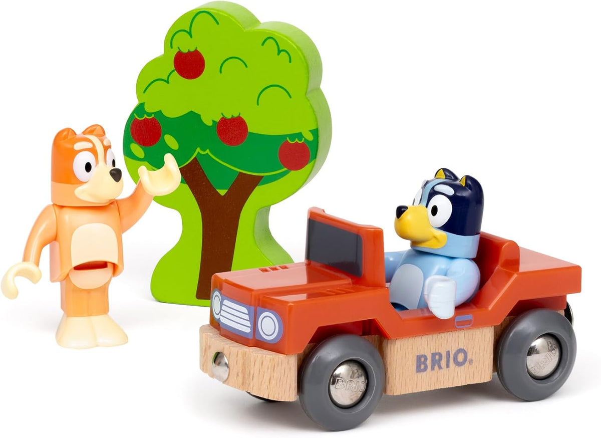 BRIO World Bluey Train Set \u2013 Juego de ferrocarril de madera co...