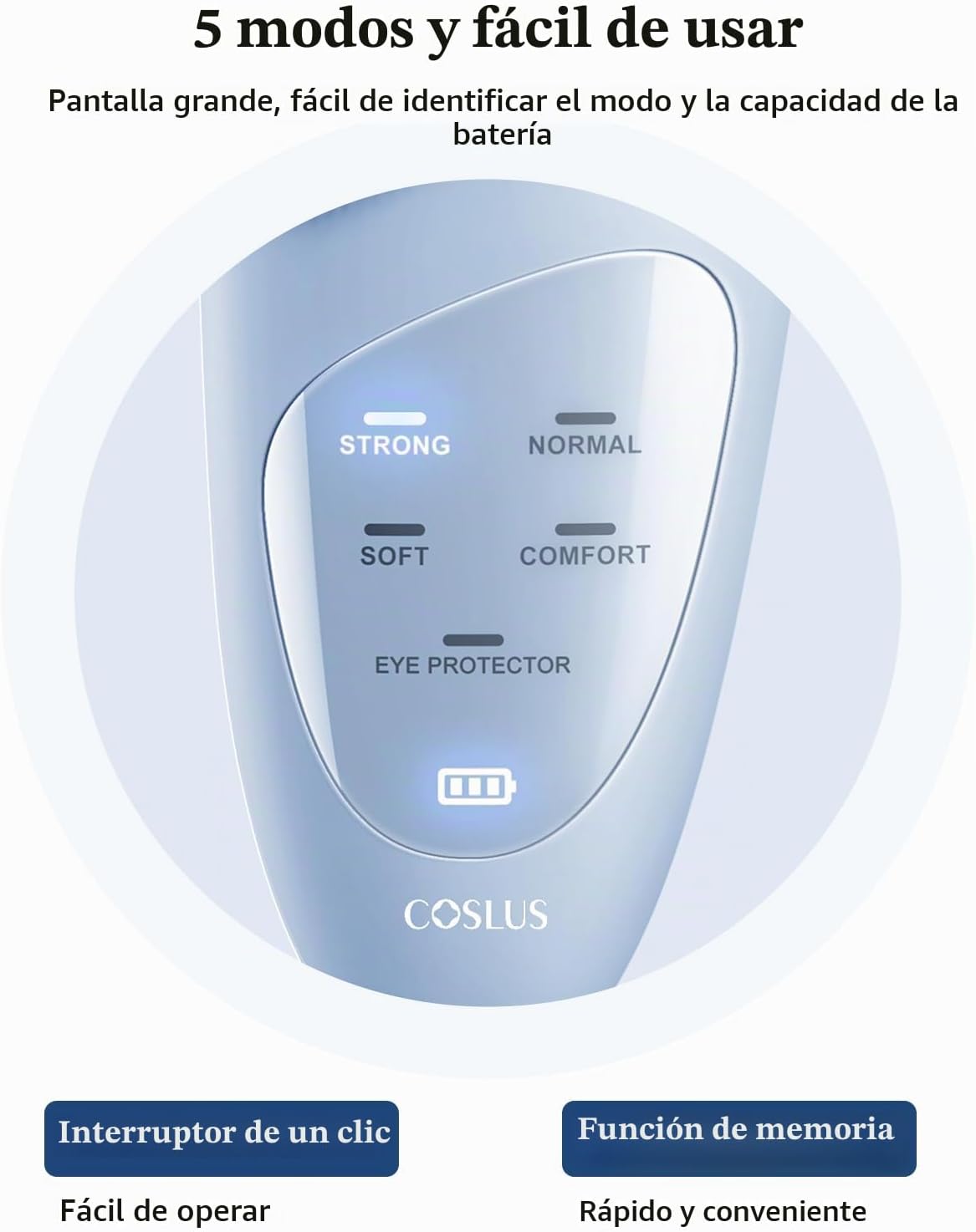 COSLUS Cepillo de Limpieza Facial de Silicona Depurador Facial: IPX...