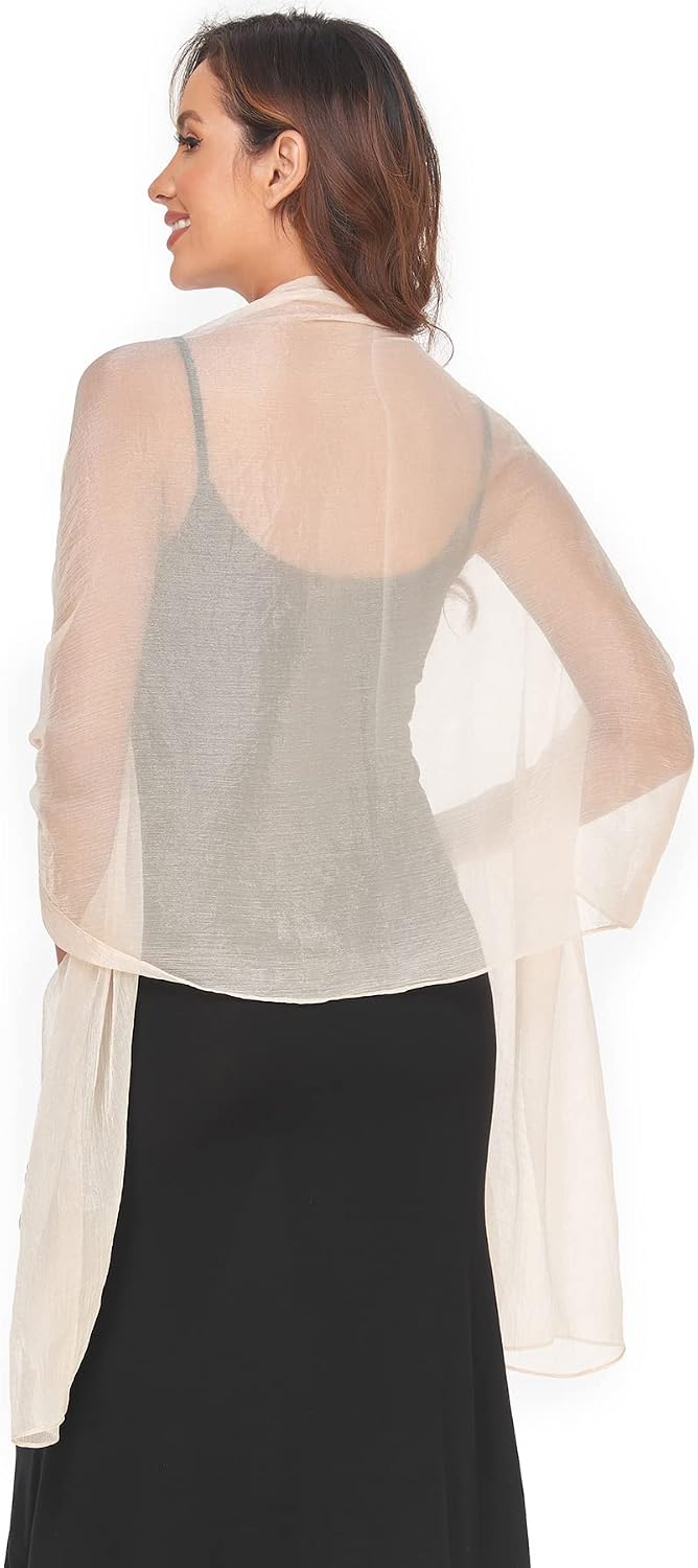 SURVODJA Chales y envolturas para mujer para vestido de noche, bufa...