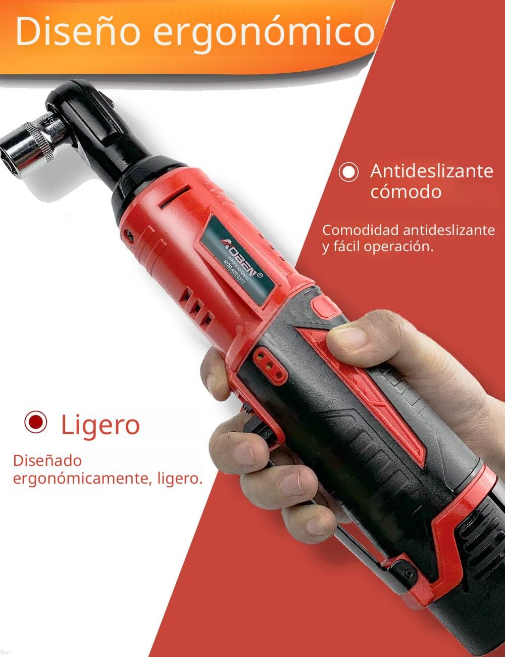 AOBEN Juego de llaves de trinquete eléctricas inalámbricas, kit de...