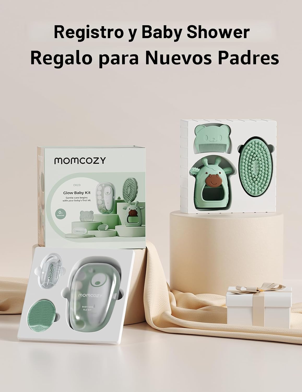 Momcozy Kit Bebé Glow, Kit Esencial para Baby Shower y Registro par...