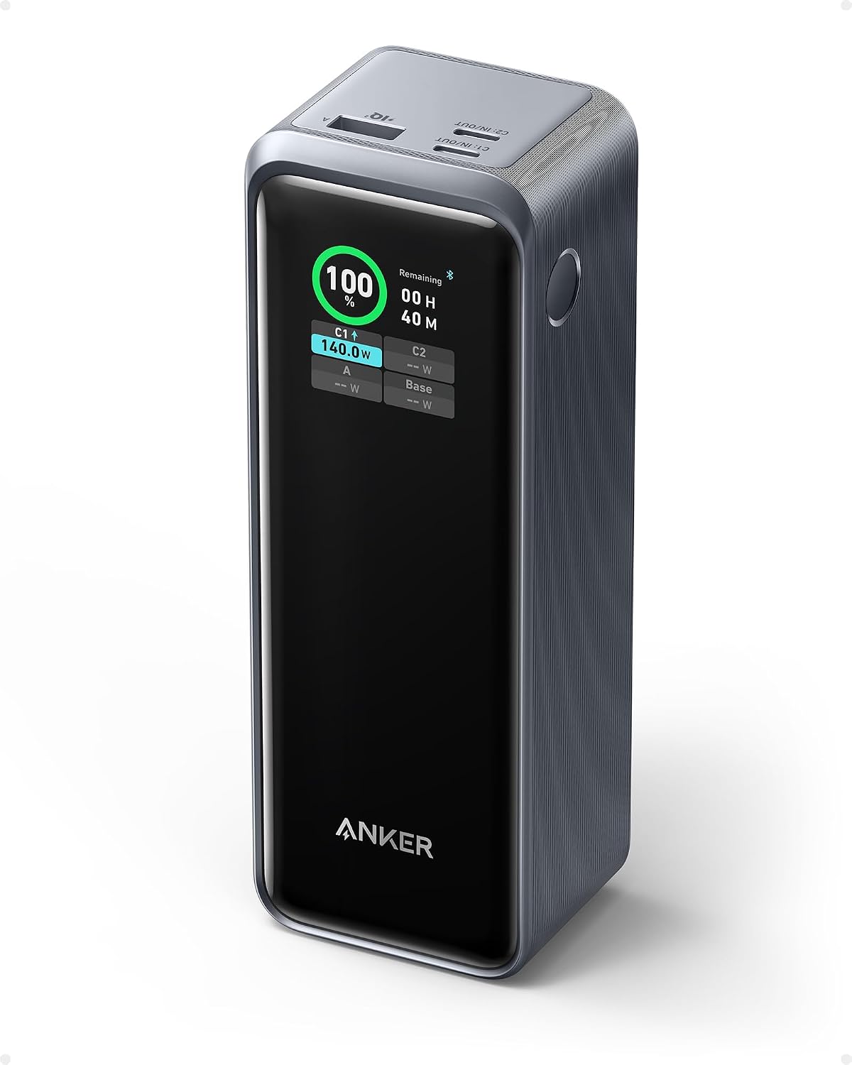 Anker Prime Power Bank, cargador portátil de 27,650 mAh de 3 puerto...