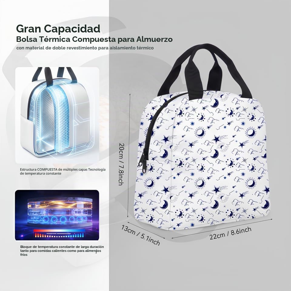 Mickey - Lonchera aislada, bolsa de almuerzo reutilizable para viaj...