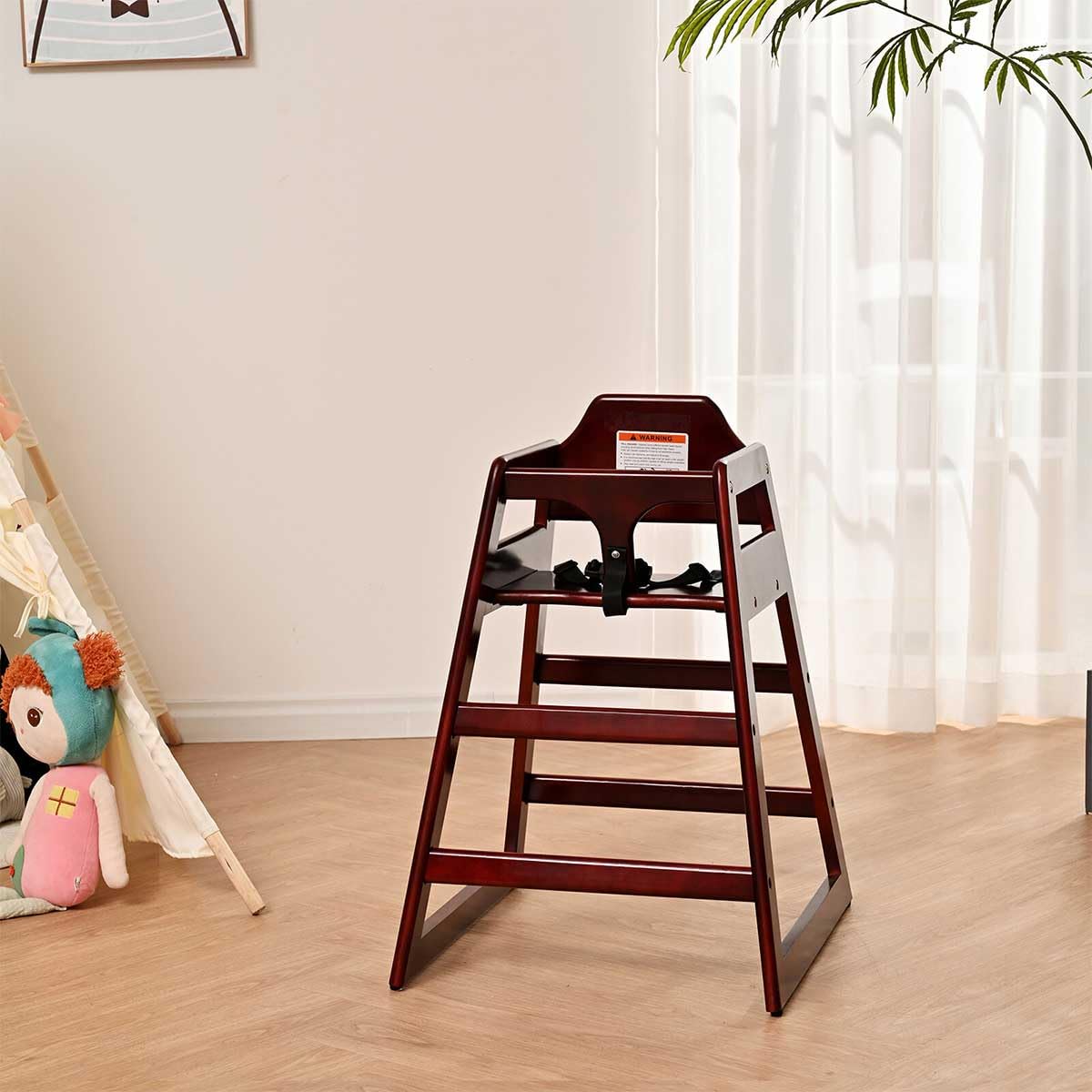 LZMS Trona de madera para bebés y niños pequeños | Asiento comercia...
