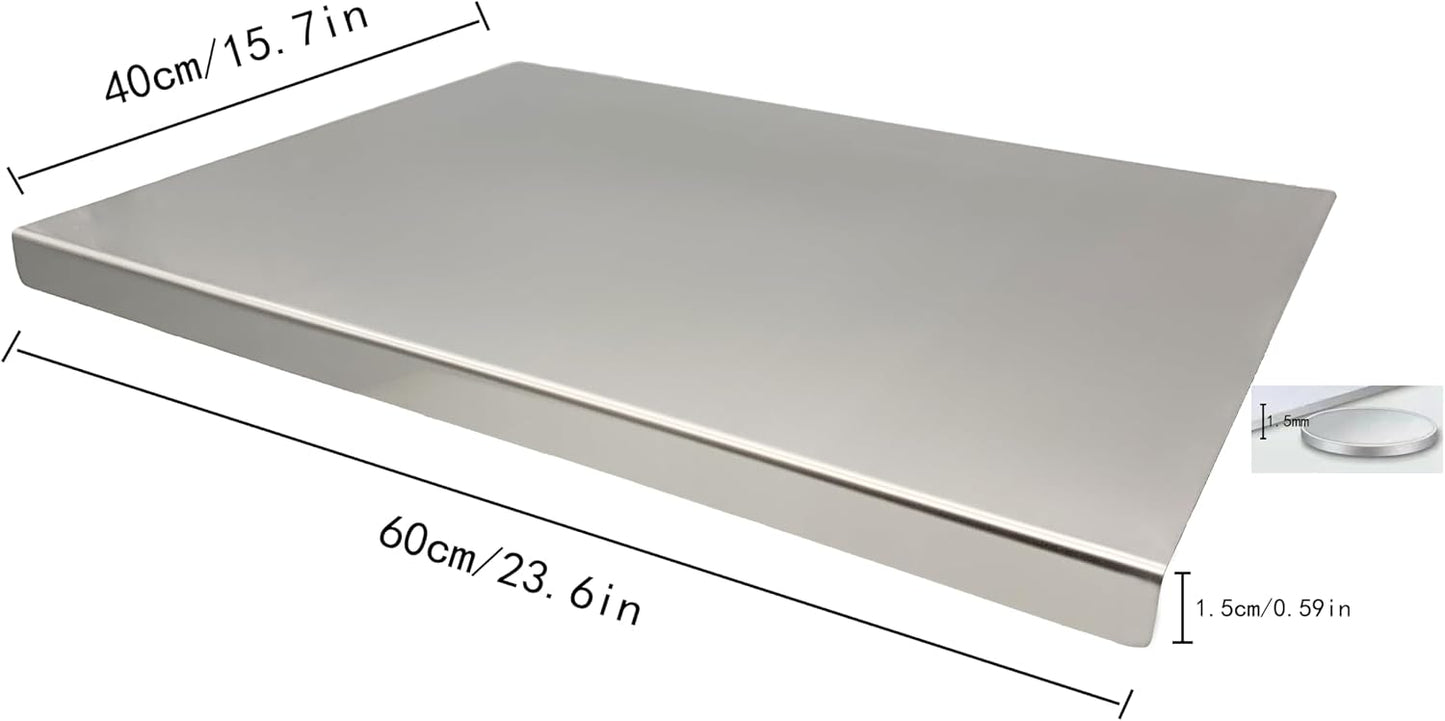 Tablas de cortar de acero inoxidable para cocina, tabla de hornear,...