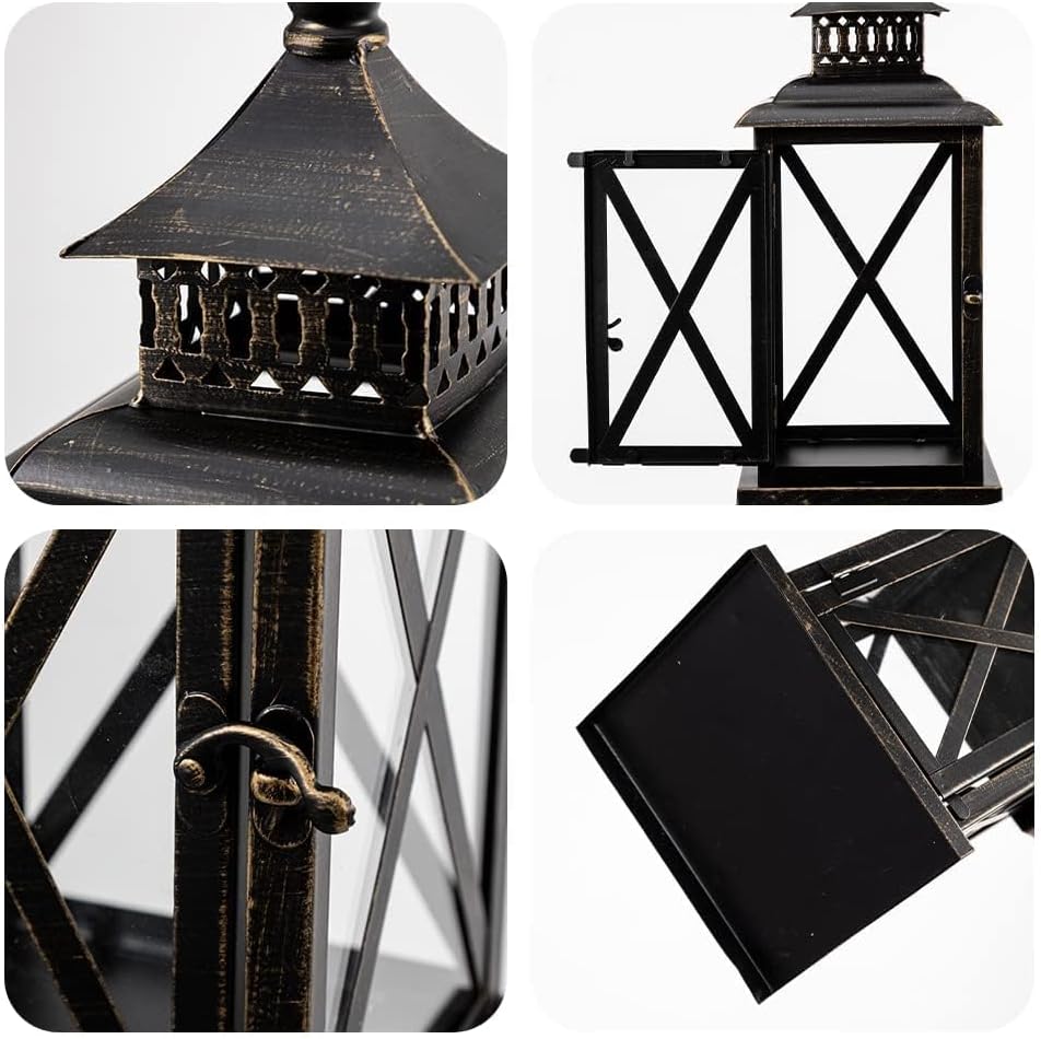 DECORKEY Farol decorativo para interiores y exteriores, grandes far...