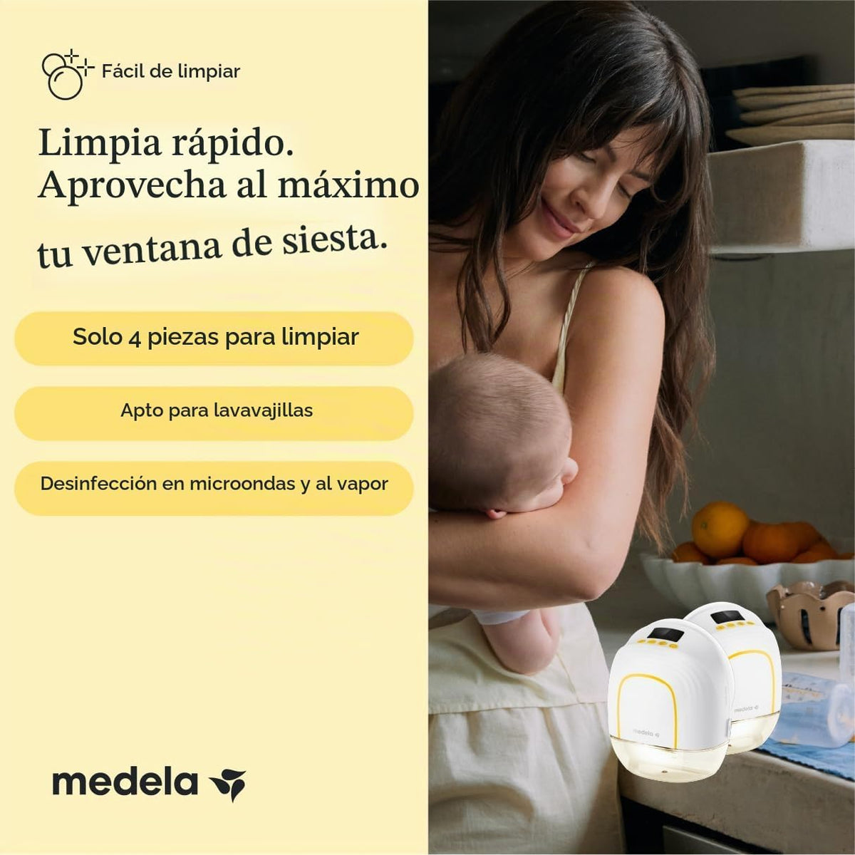 Medela Melody InBra Extractor de leche eléctrico doble manos libres...