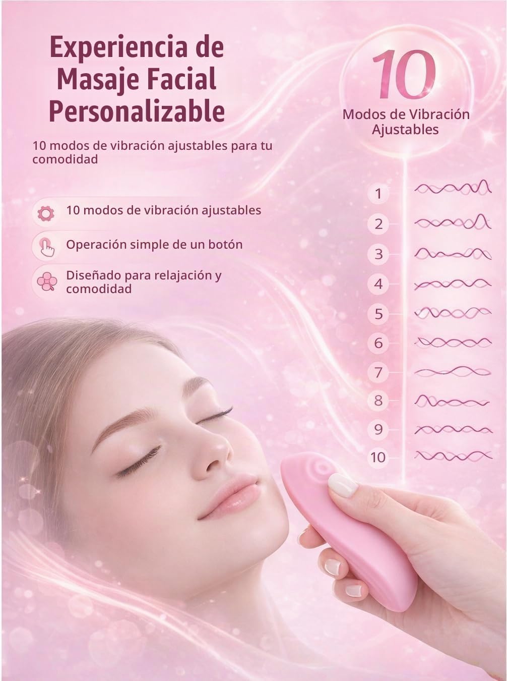 XUYU Masajeador facial eléctrico para el cuidado de la piel, masaje...