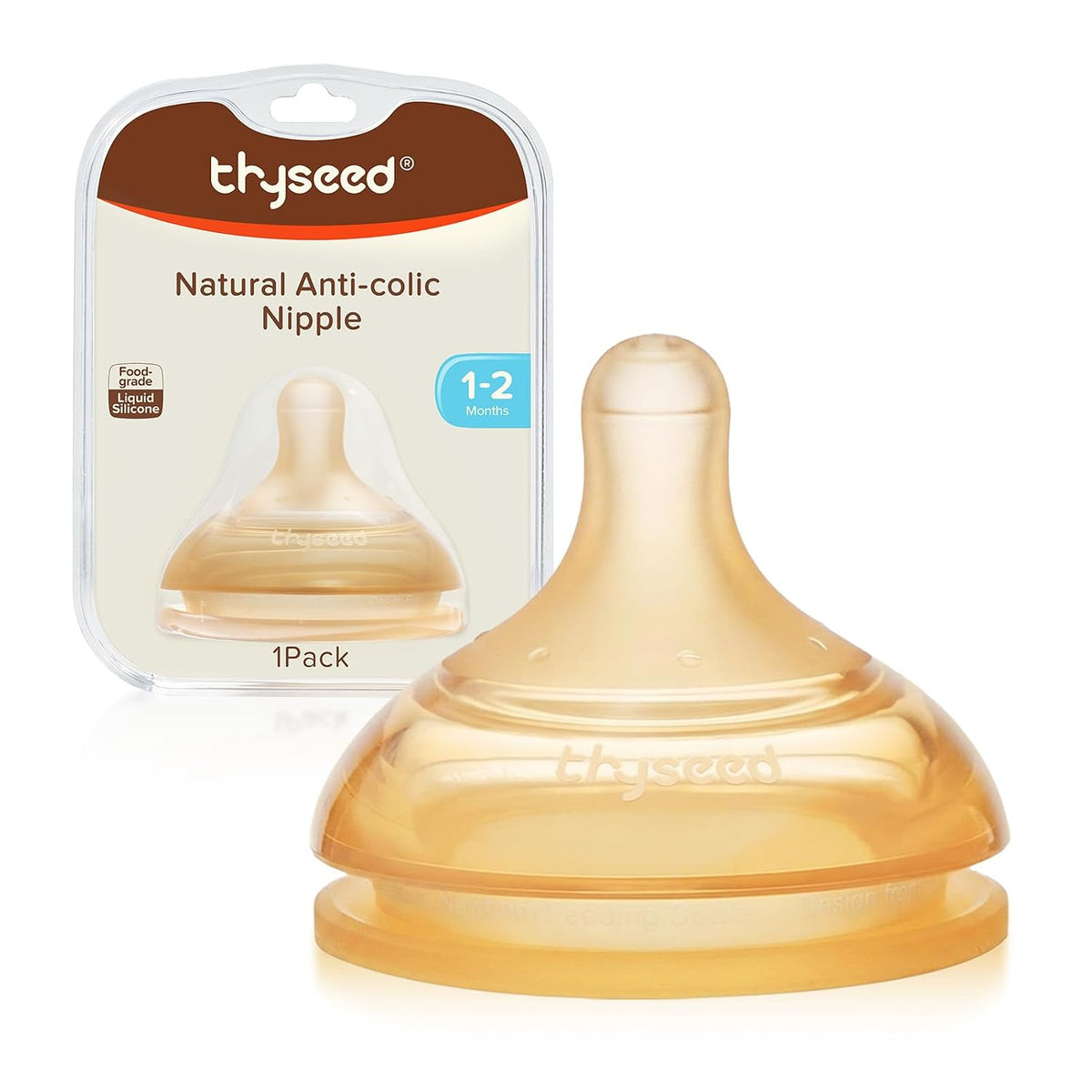 Thyseed Pezón de la serie anticólicos, flujo lento, más de 1 meses,...