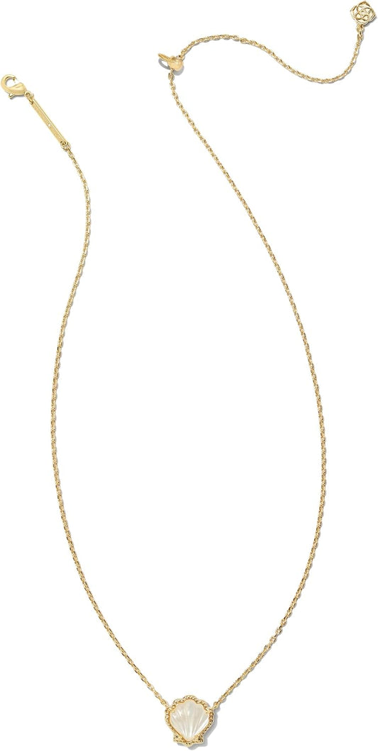Kendra Scott Brynne Shell Collar con colgante corto, joyería de mod...