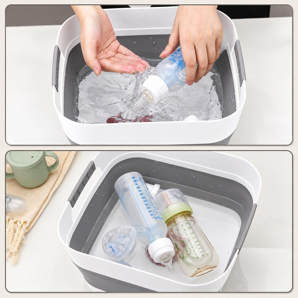 PandaEar - Lavabo plegable para biberones, 2.9 galones de EE. UU |...