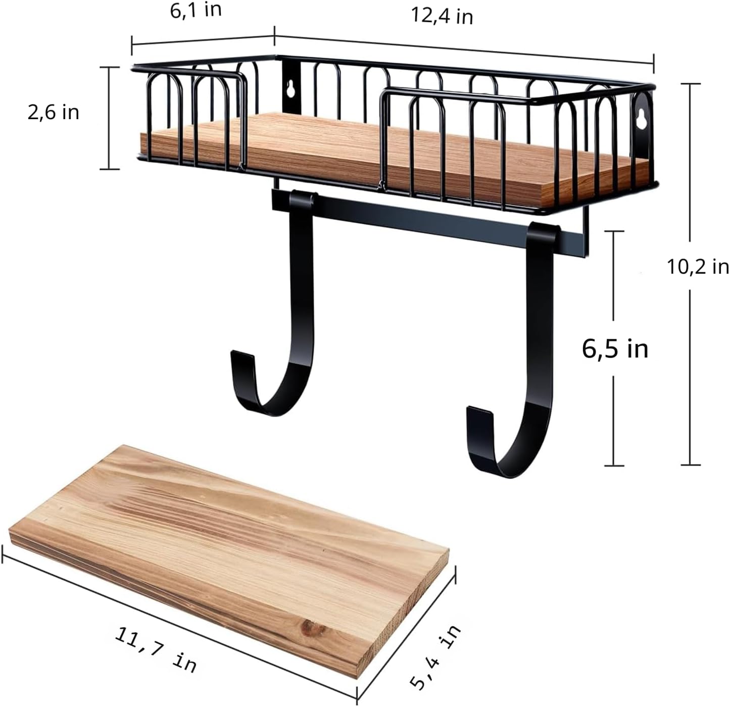 TJ.MOREE Soporte para tabla de planchar de metal para montaje en pa...