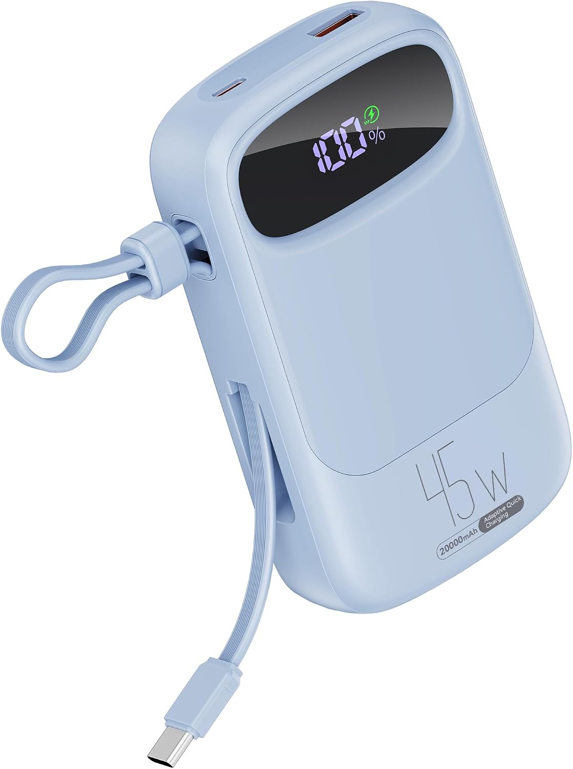 RETMSR Cargador Portátil 20000mAh 45W USB C Carga Rápida, Cable Inc...