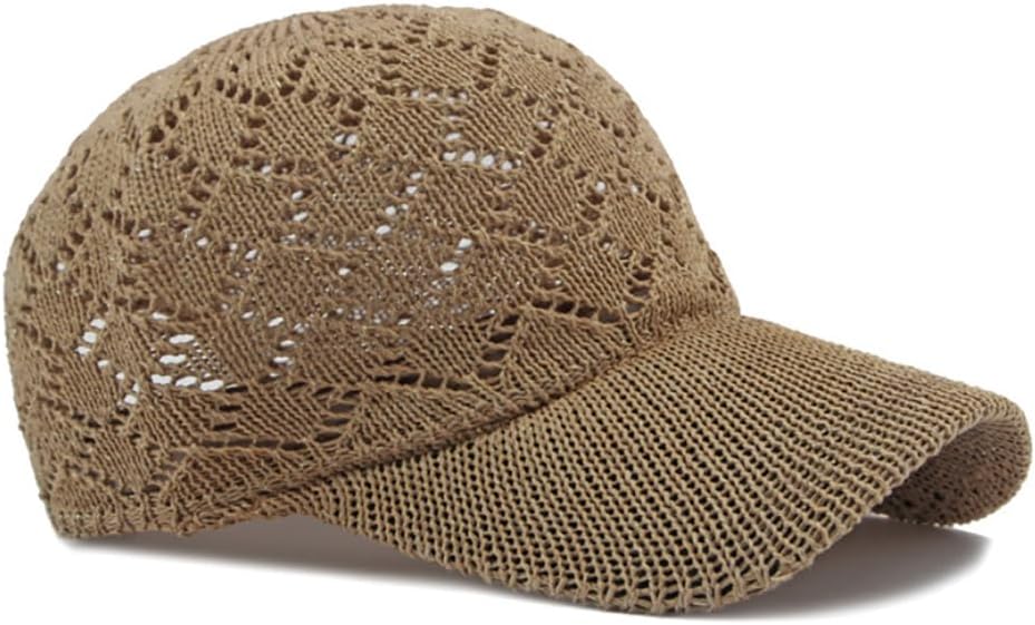 FASHIXD Gorra de béisbol de malla tejida de verano para mujer, somb...