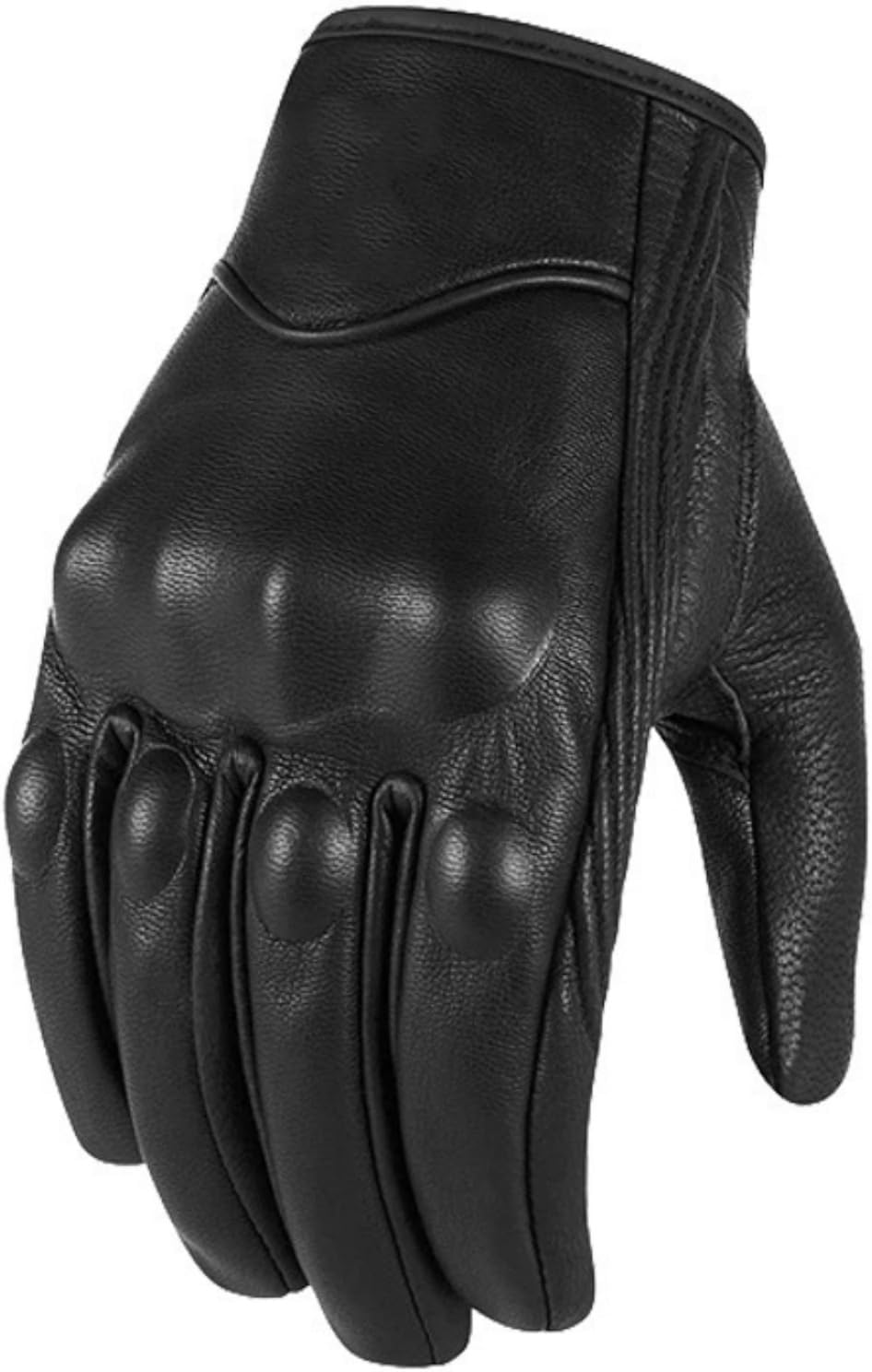 shamofeng Guantes de cuero para motocicleta con pantalla táctil de...