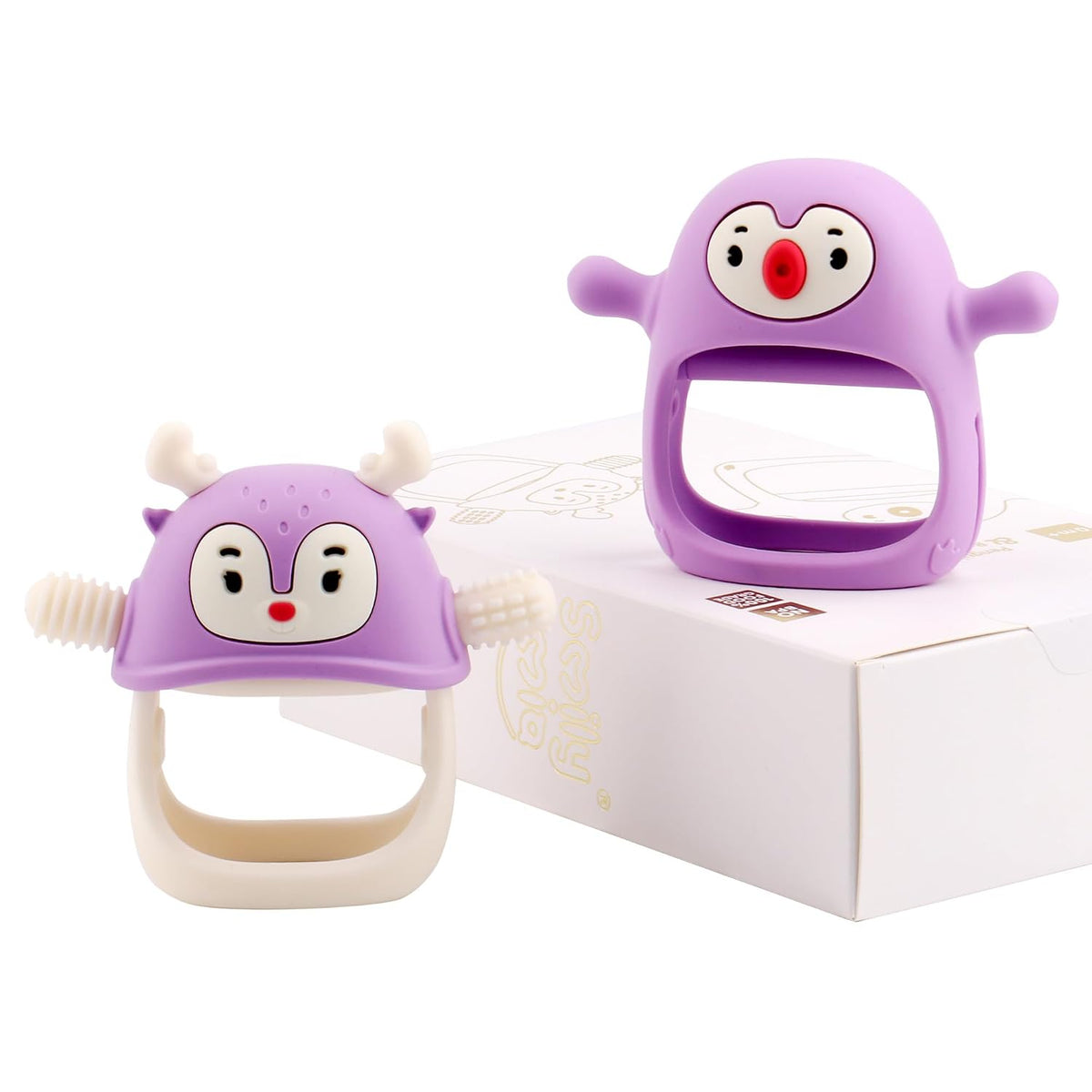 Smily Mia Mordedor de Bebé para Dentición | Mordedor de Pingüino pa...