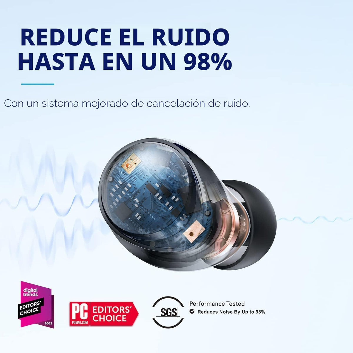 Soundcore de Anker Space A40 Auriculares inalámbricos con cancelaci...