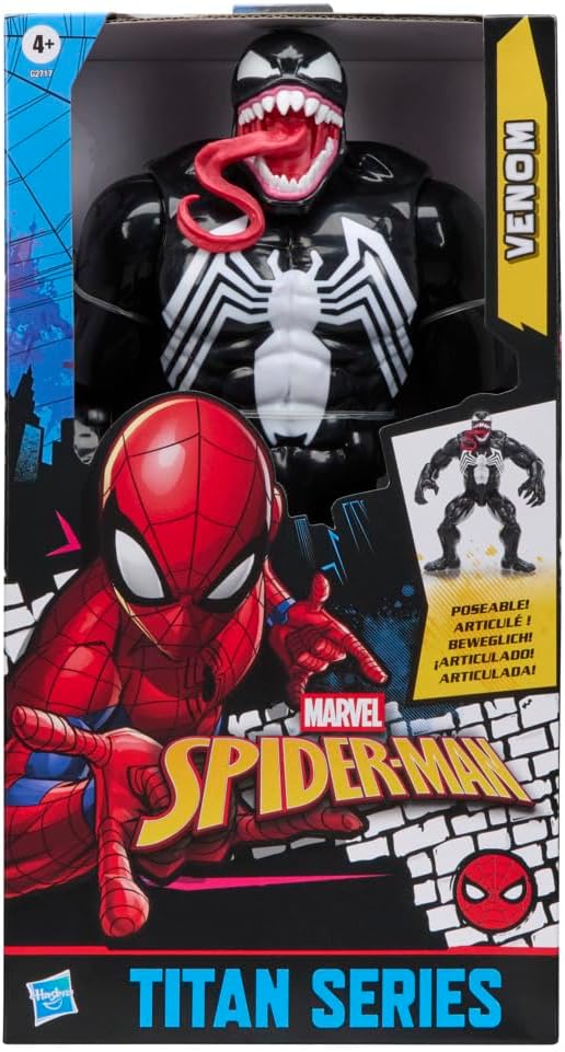 Marvel Spider-Man Titan Series Venom Deluxe figura de acción, jugue...
