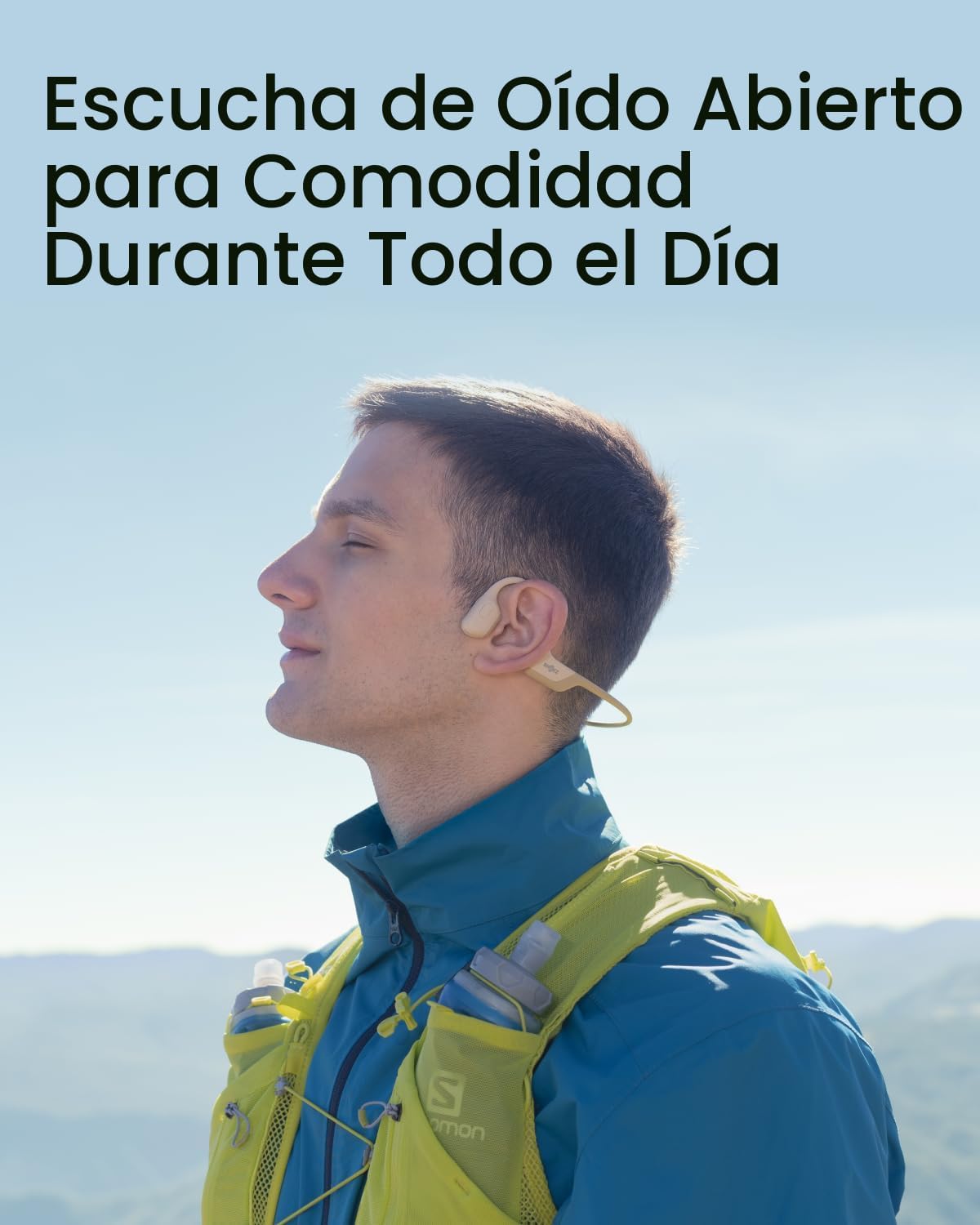 SHOKZ OpenRun Pro Mini-- Auriculares de conducción ósea con Bluetoo...