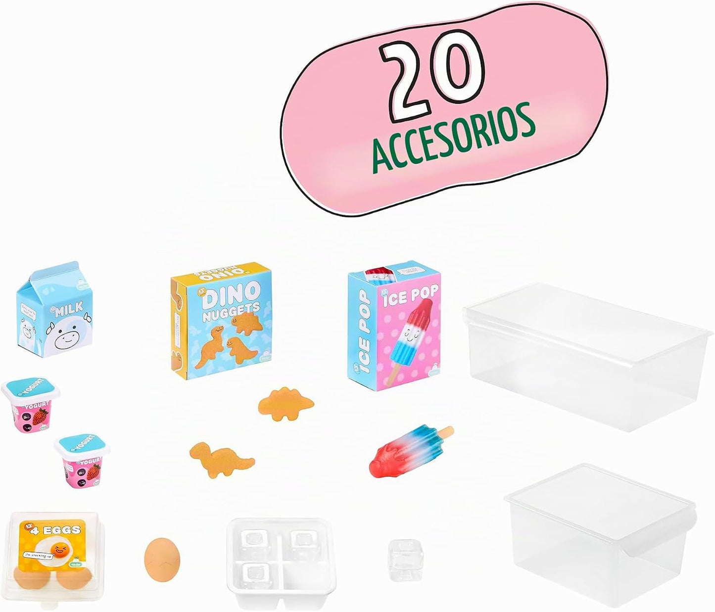 Little Tikes Sweet Spaces - Refrigerador modular de cocina, espuma...