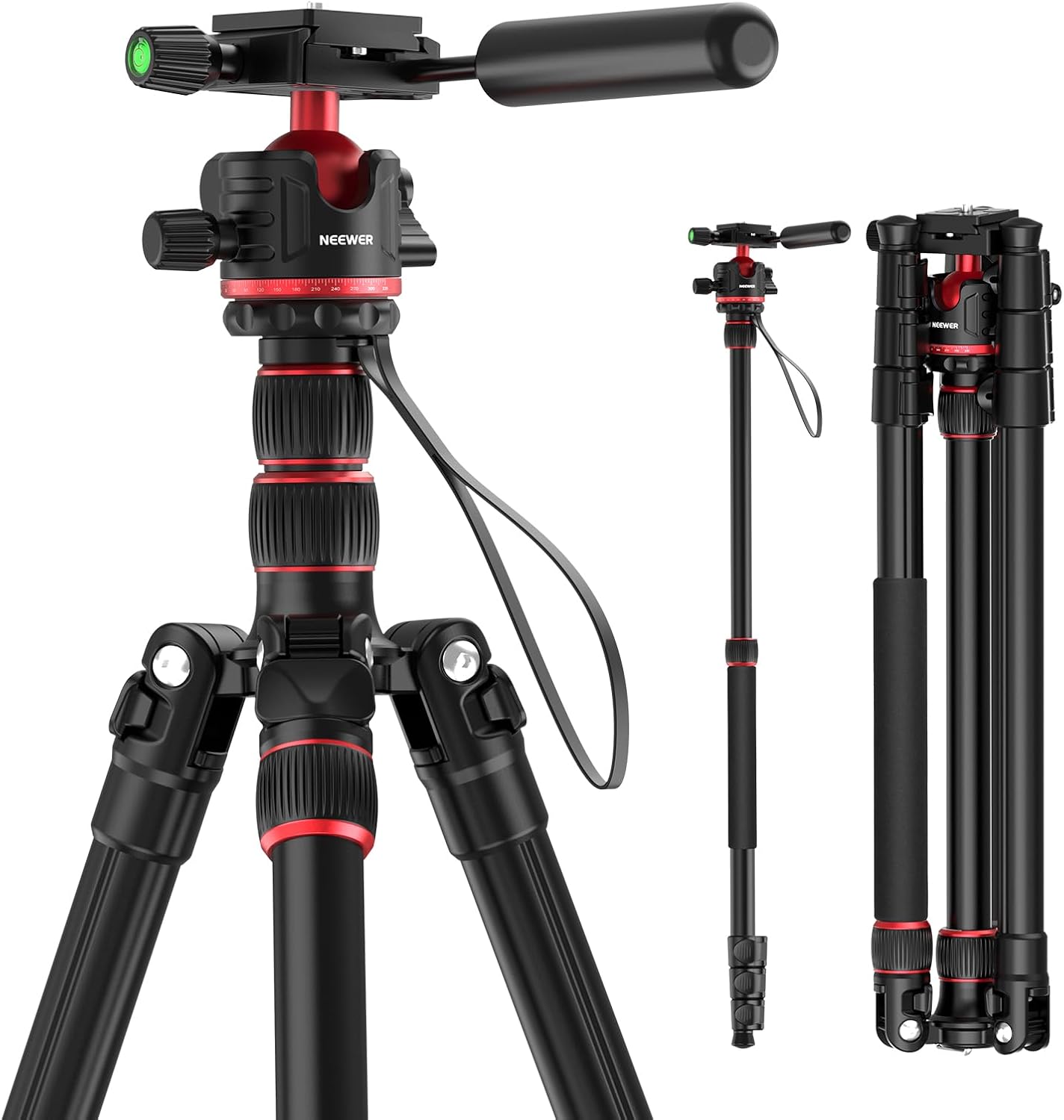 NEEWER Basics - Trípode Monopié para cámara, soporte de video DSLR...