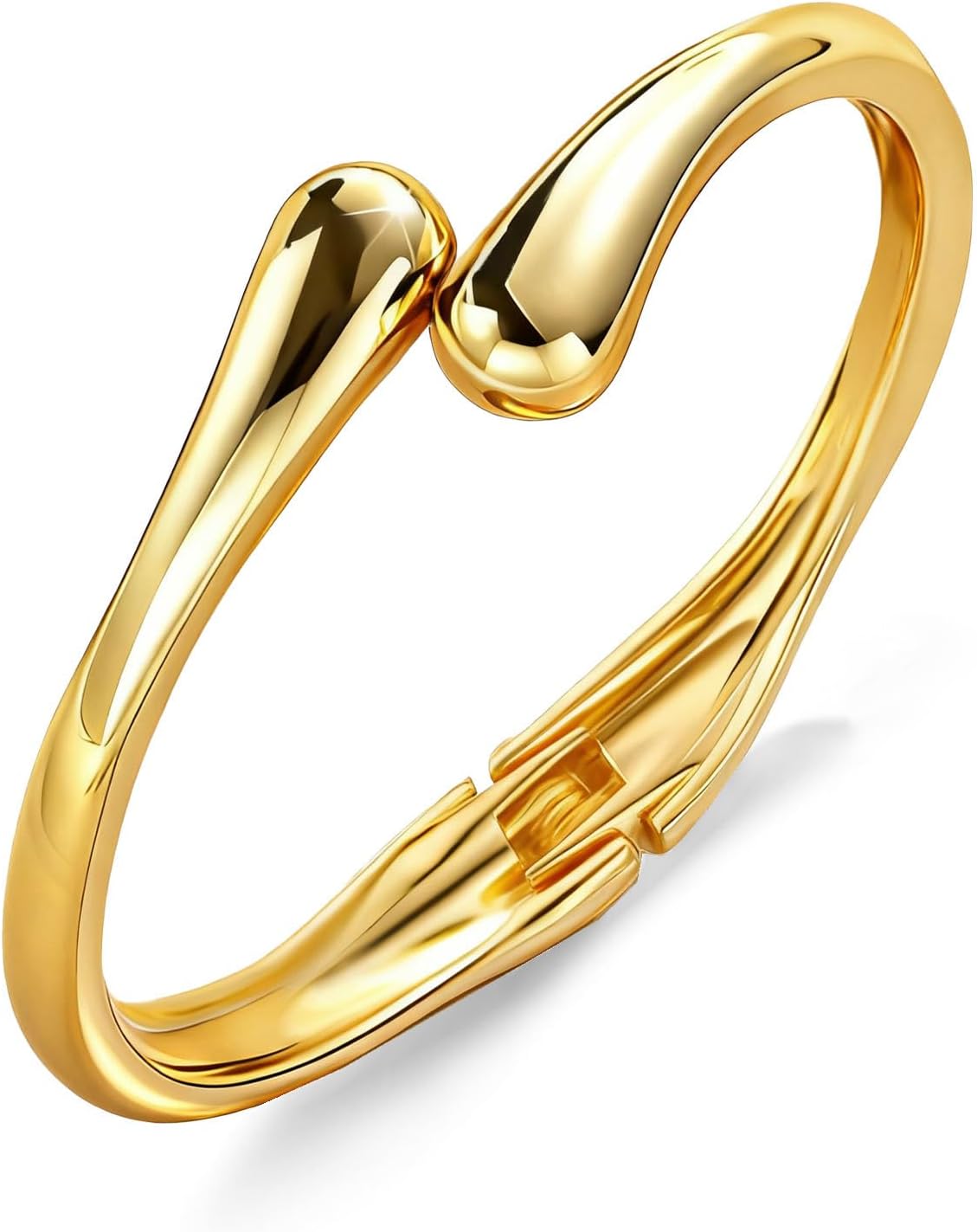 MTINAPS Brazalete de oro para mujeres y adolescentes, pulsera de mo...