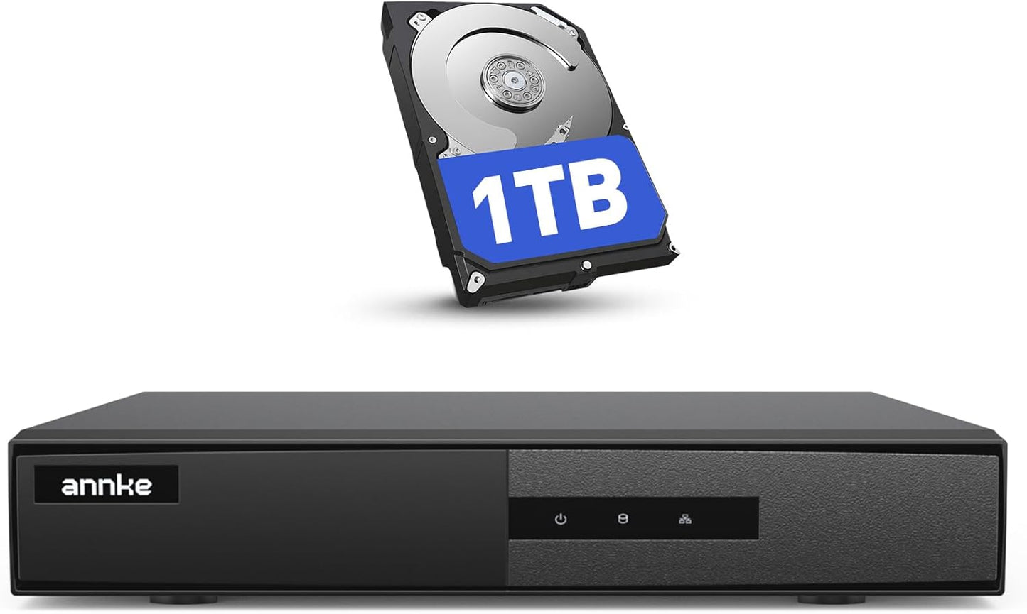ANNKE DVR Lite de 8 canales 3K para cámara de seguridad, disco duro...