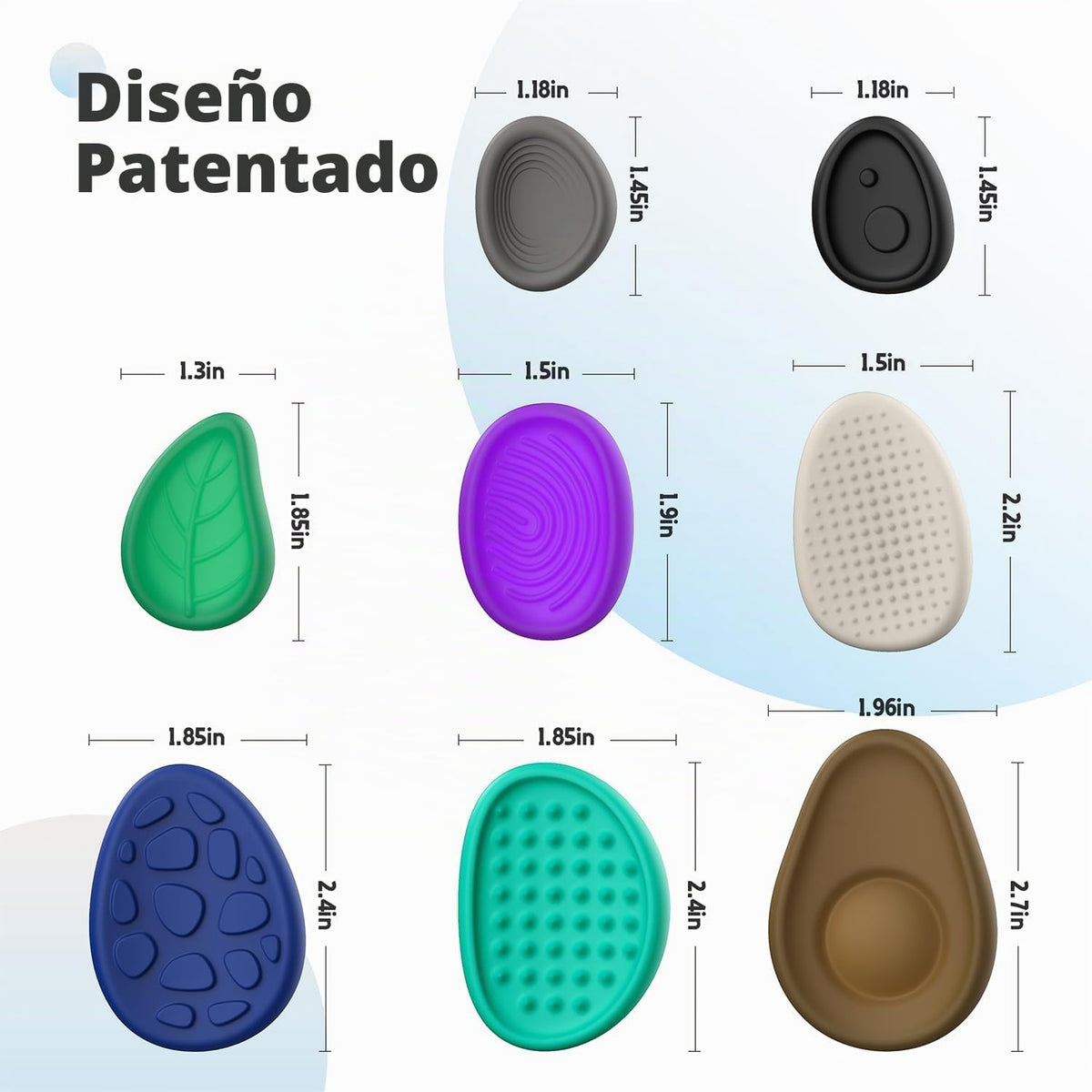Juguetes antiestrés para adultos piedras sensoriales: paquete de 8...