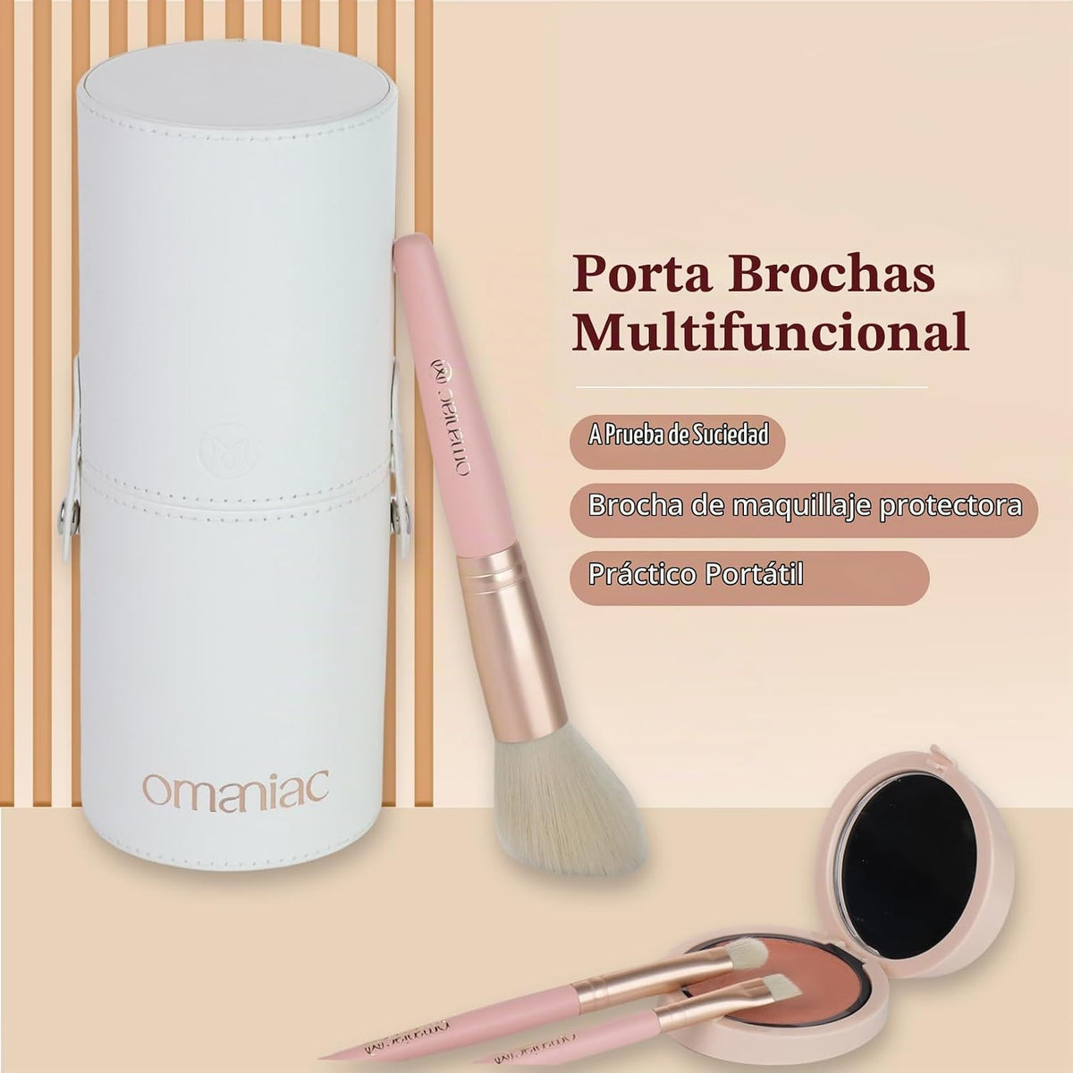 OMANIAC Juego de 20 brochas de maquillaje profesional \u2013 Kit de...