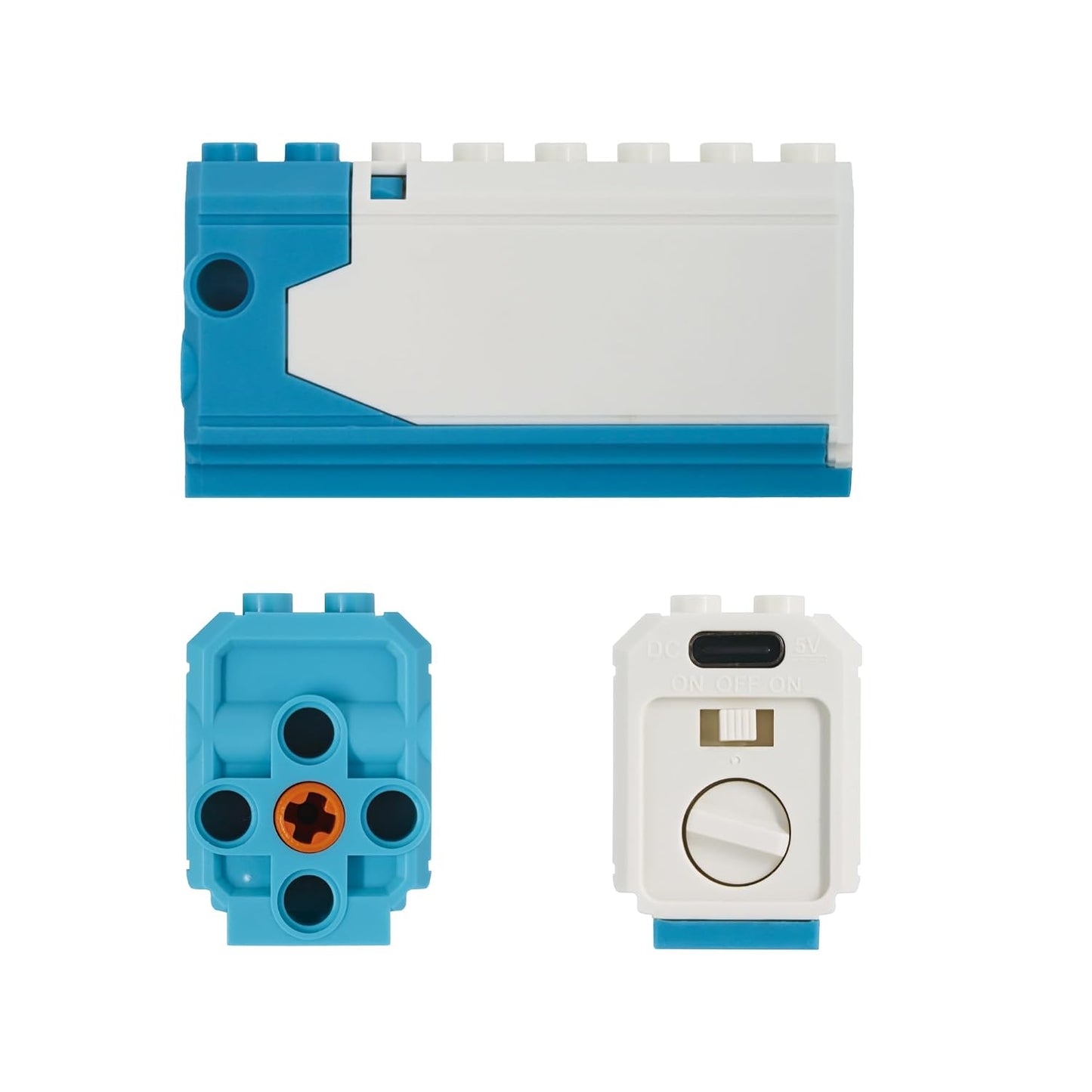 Motor recargable compatible con LEGO, velocidad ajustable y control...