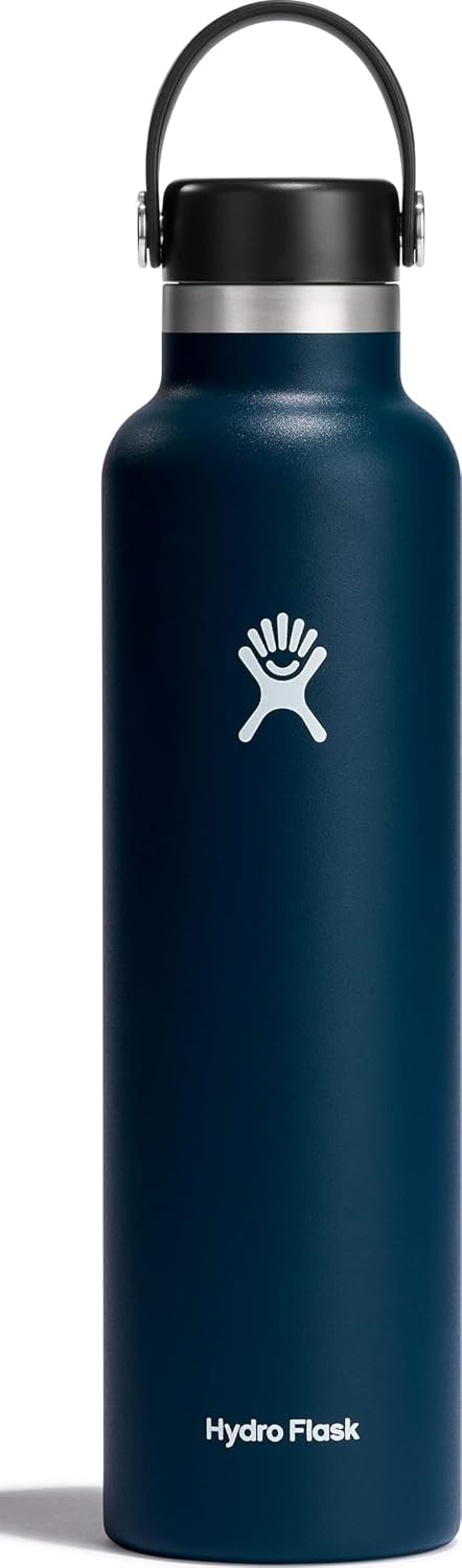 Hydro Flask - Botella de agua estándar de 24 onzas con tapa flexibl...
