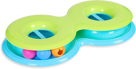 Catstages Pista de Bolas Infinity para Gatos con Dos Bolas, Incluye...