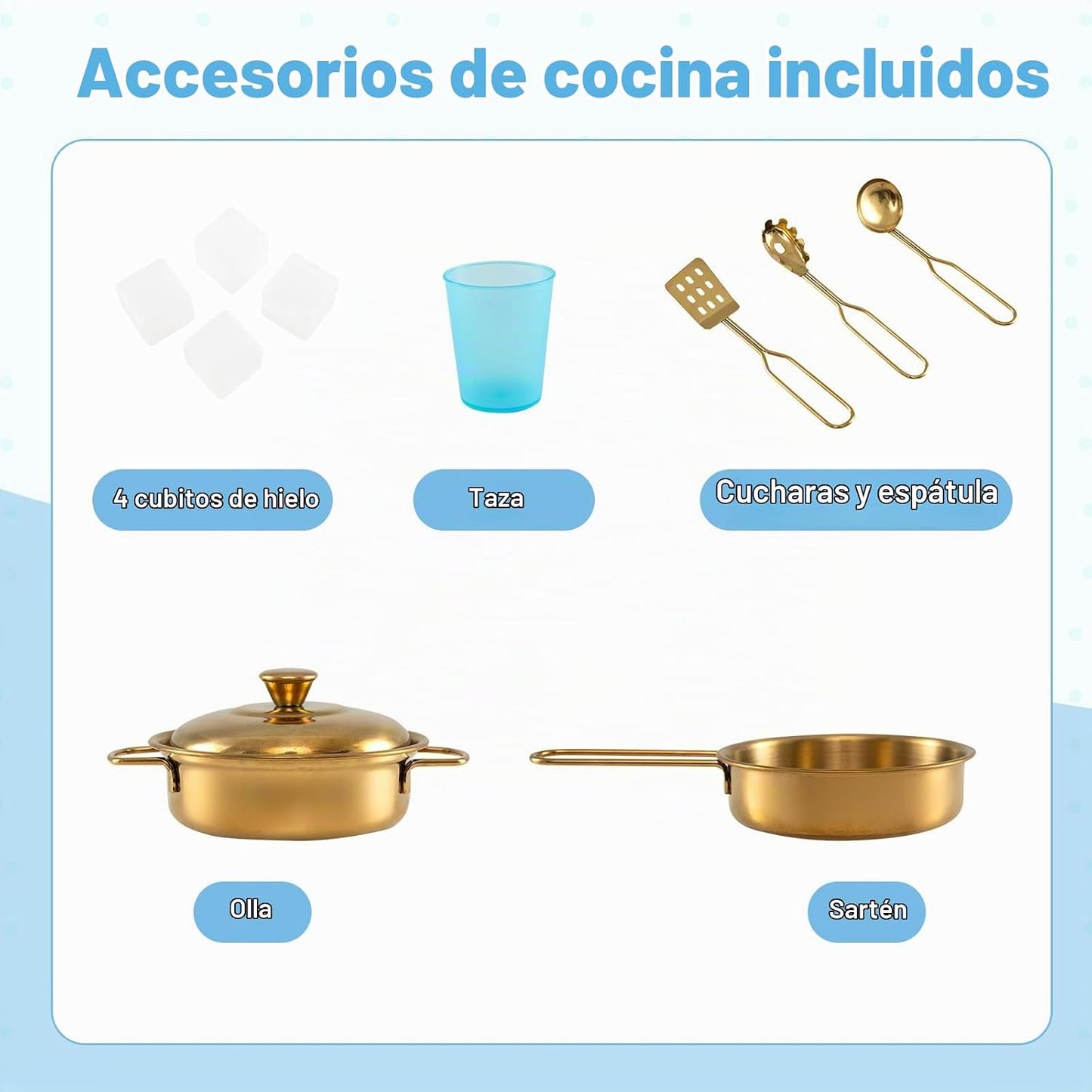 HONEY JOY Juego de cocina de madera para niños, juguete de simulaci...