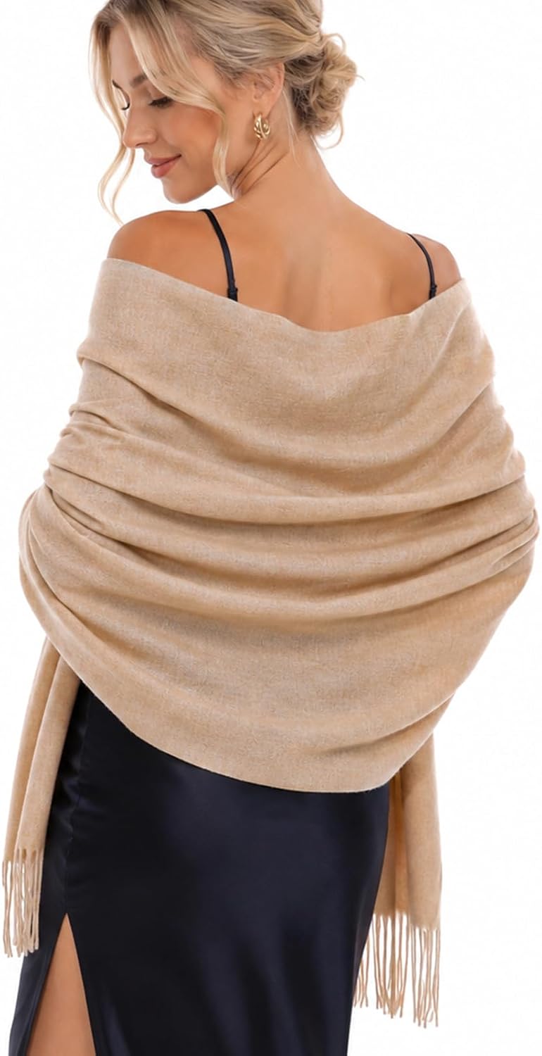 RIIQIICHY Bufandas de invierno para mujer, chales de pashmina, envo...