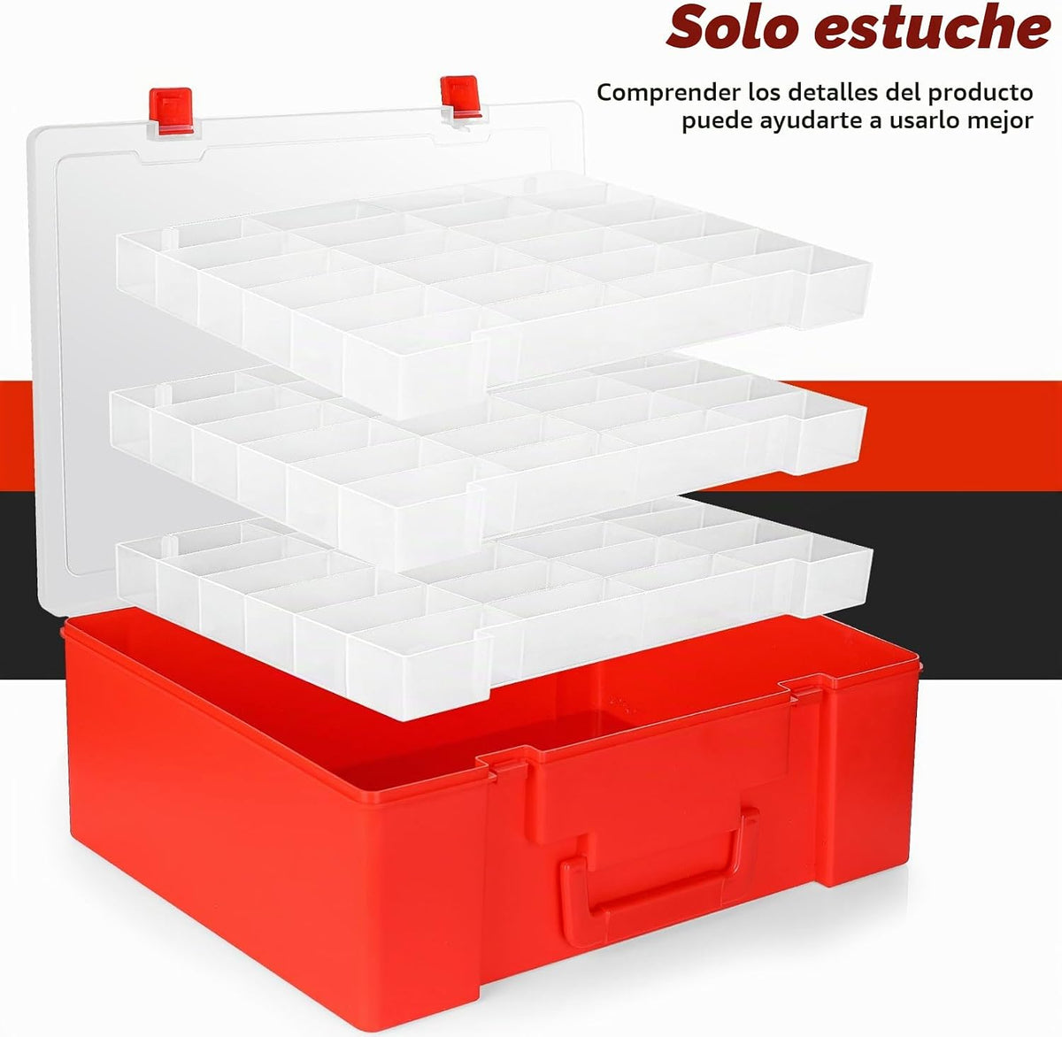 RHCOM Organizador de juguetes. 72 compartimentos. Caja de almacenam...