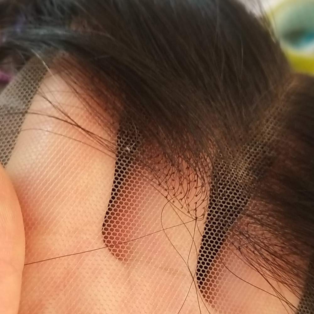 Oulaer peluca ondulada 5x5 con encaje al frente, cabello humano, Pe...