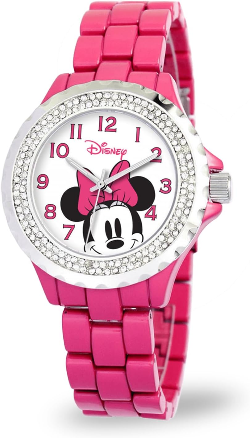 Reloj Disney Minnie Mouse para mujer, diseño clásico de Minnie Mous...