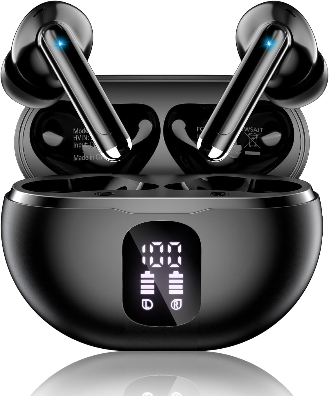 Auriculares inalámbricos, Bluetooth 5.4 auriculares estéreo de grav...