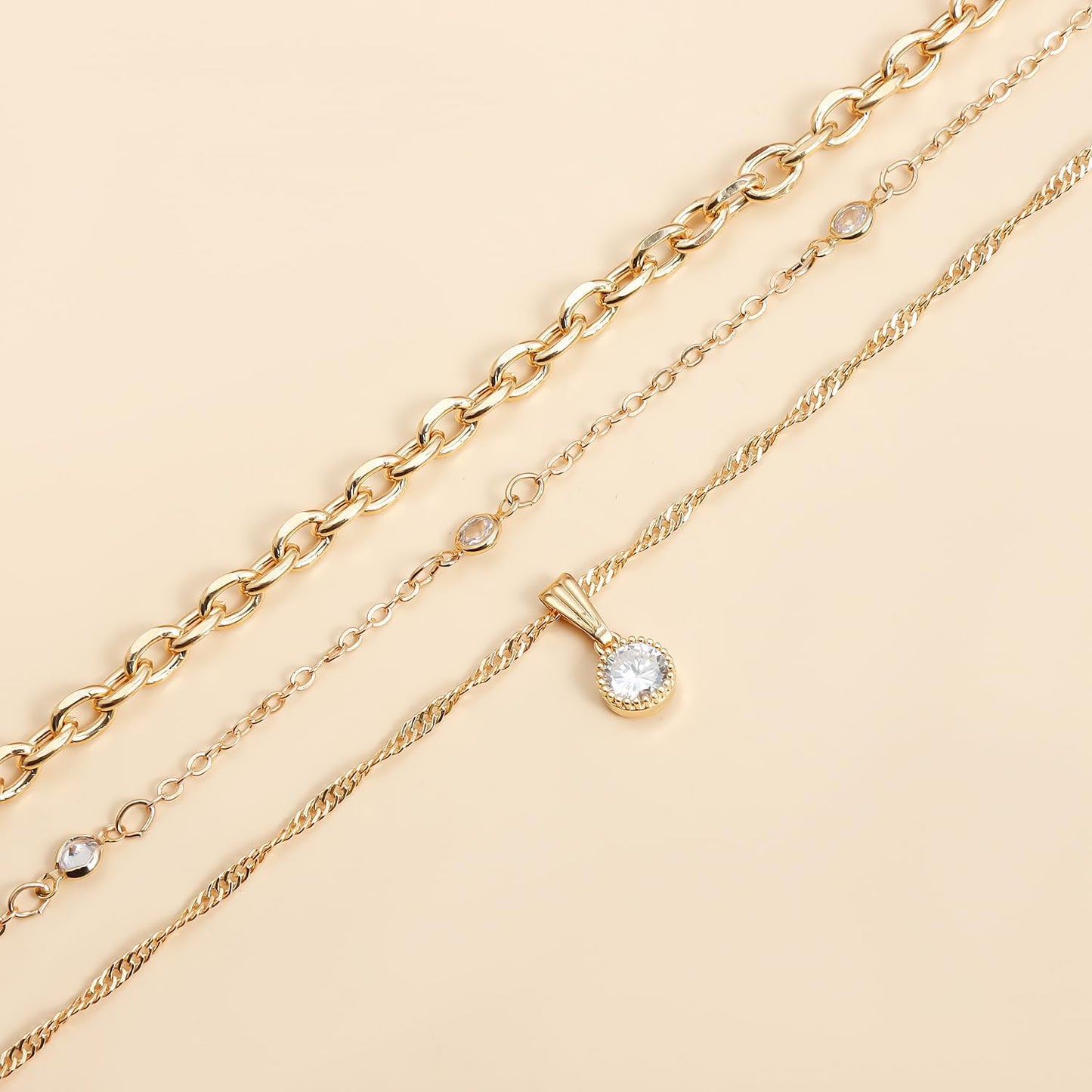 Gargantilla gruesa de oro para mujer, collar de declaración platead...